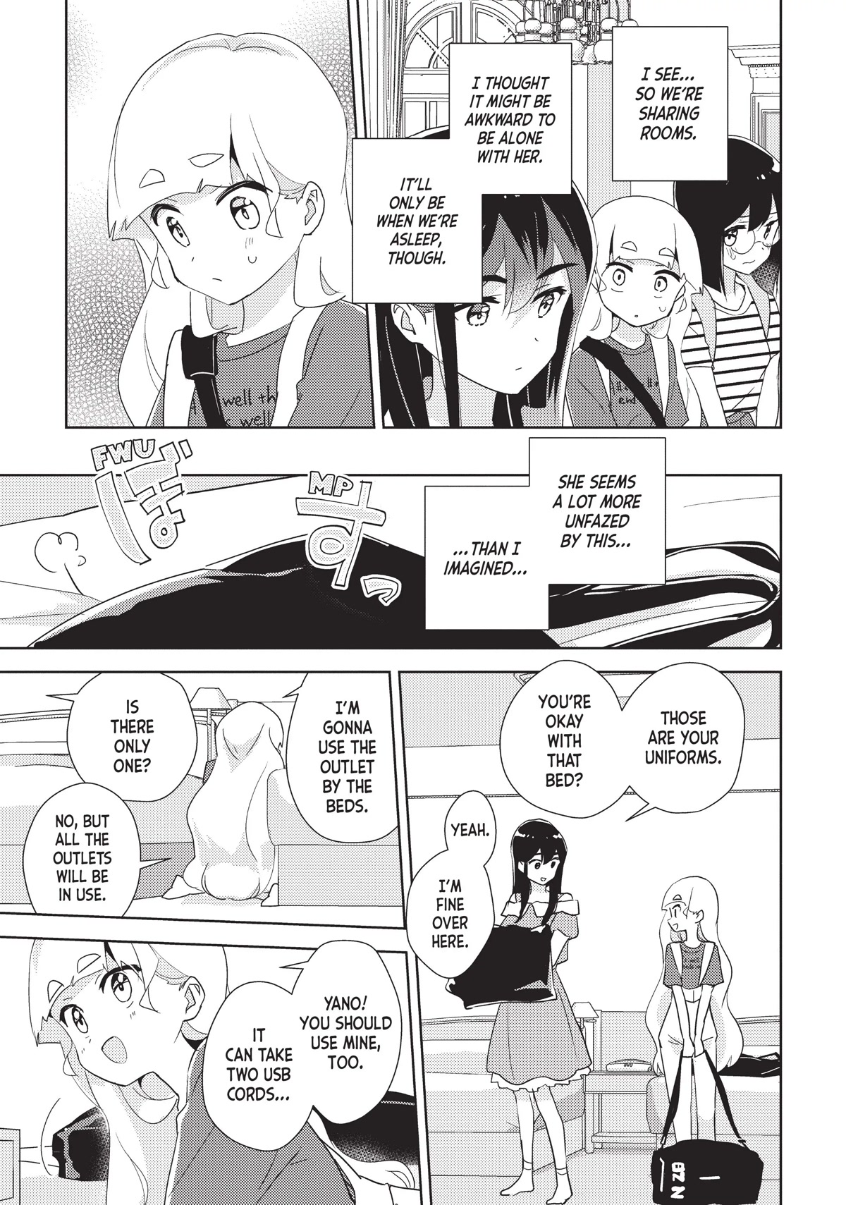 Watashi no Yuri wa Oshigoto desu! Chapter 40 page 9 - Chapter 40: Schoolhouse Sleepover!