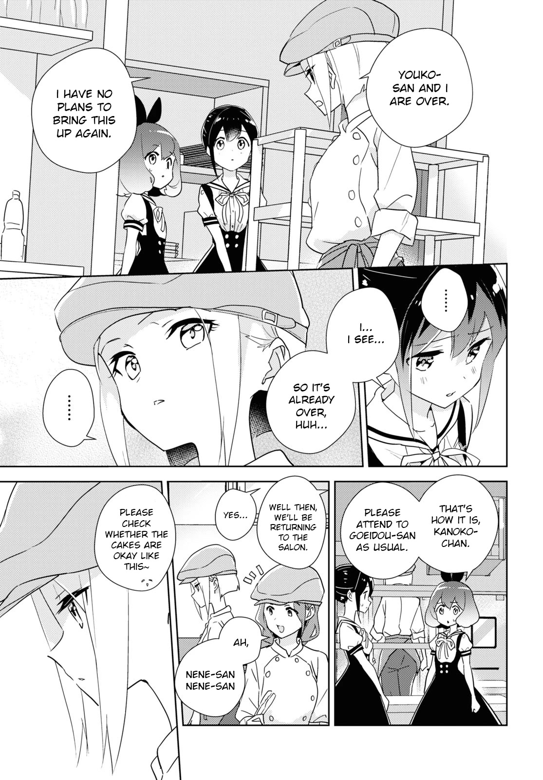 Watashi no Yuri wa Oshigoto desu! Chapter 46 page 13 - Chapter 46: The Graduate's School Visit