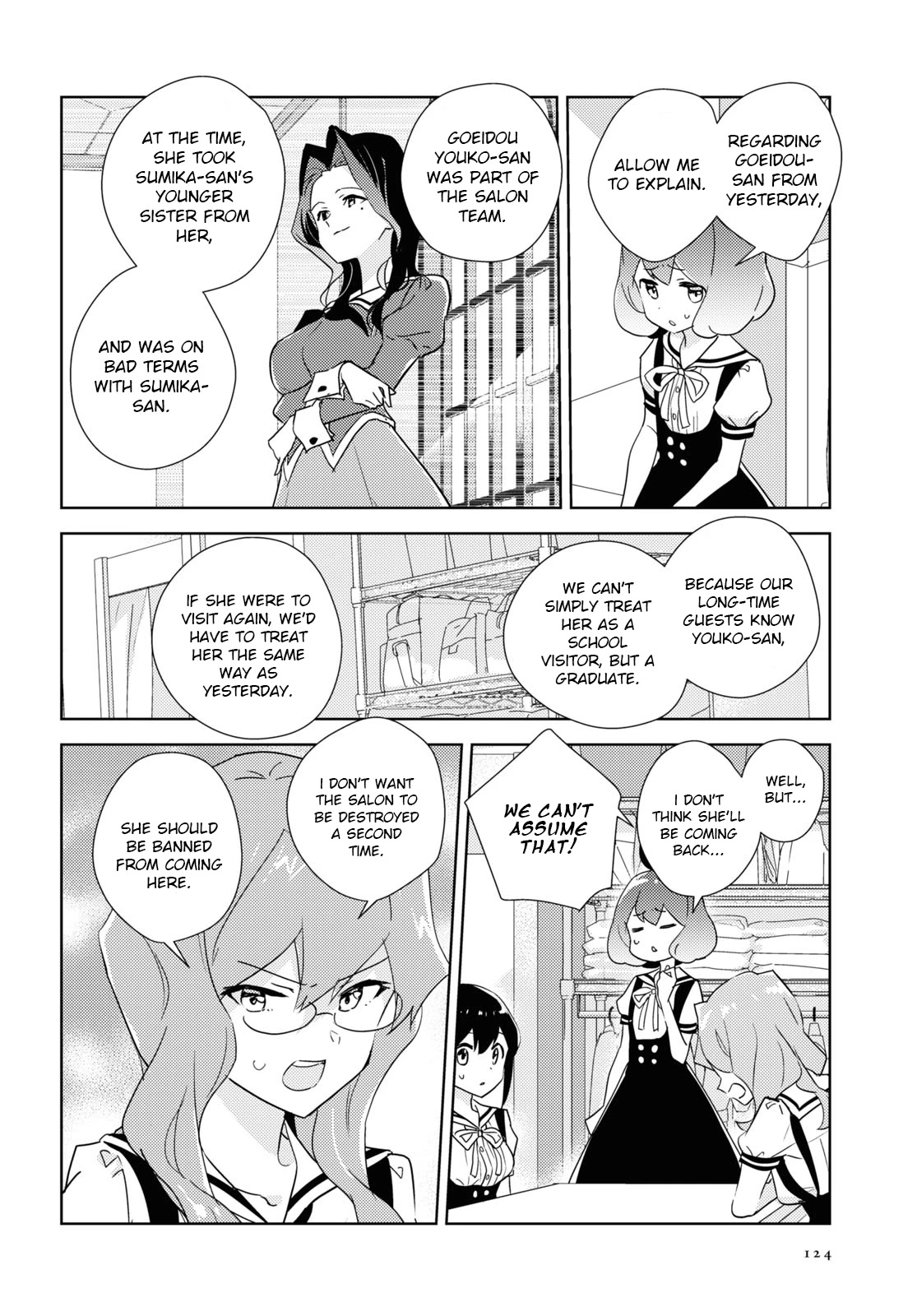 Watashi no Yuri wa Oshigoto desu! Chapter 46 page 28 - Chapter 46: The Graduate's School Visit