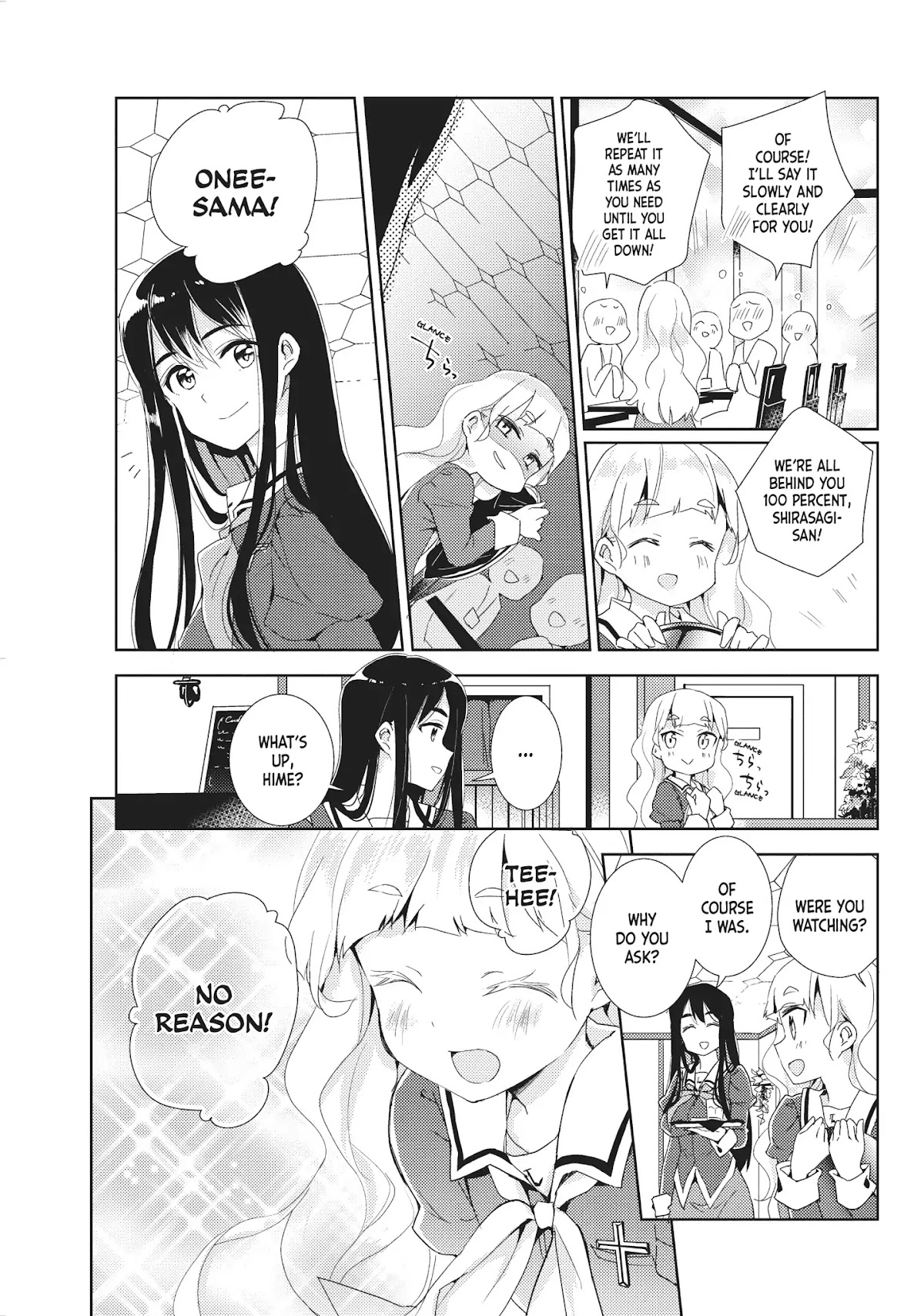 Watashi no Yuri wa Oshigoto desu! Chapter 5 page 8 - Chapter 5: Vol.1 Shift 5: I Tell You It's No Lie