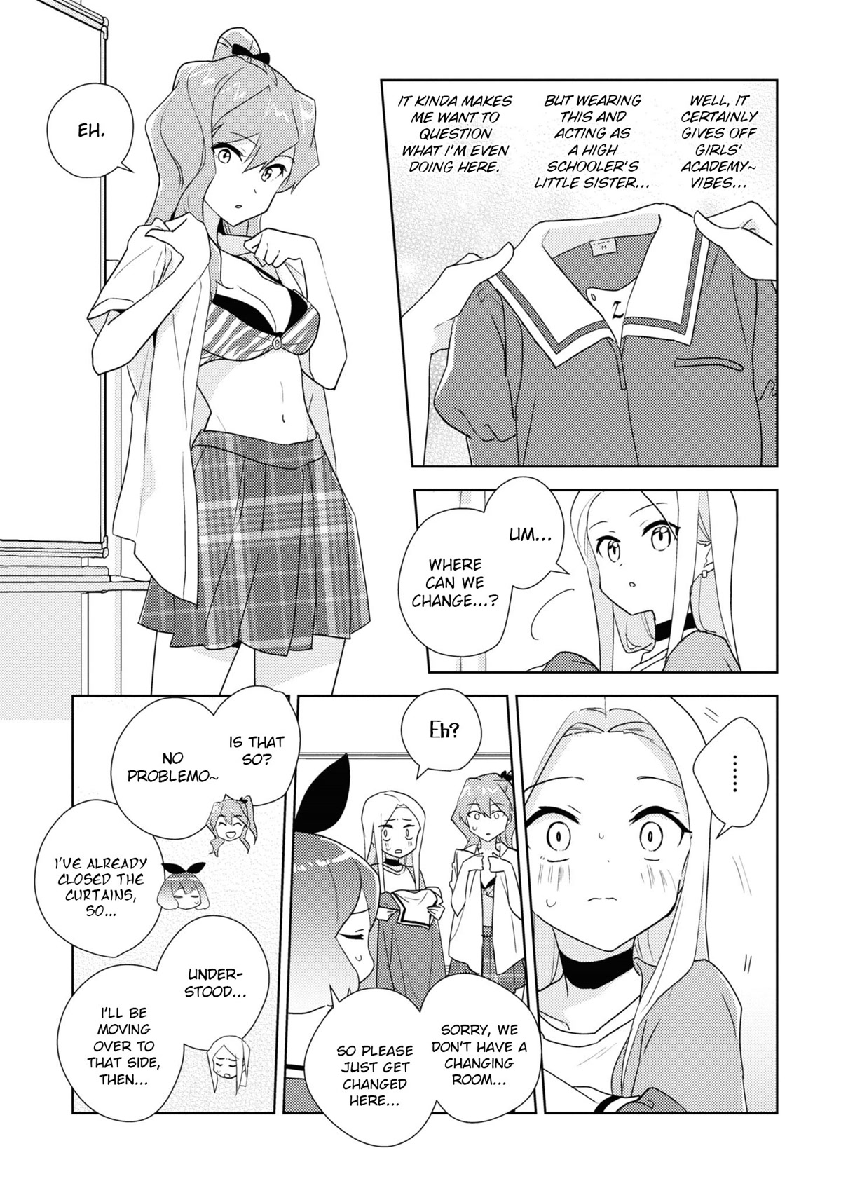 Watashi no Yuri wa Oshigoto desu! Chapter 51.5 page 2 - Chapter 51.5: Trying Out Uniforms is My Job!