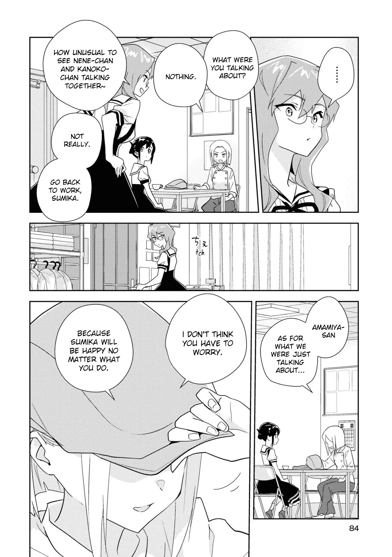 Watashi no Yuri wa Oshigoto desu! Chapter 54 page 16 - Chapter 54: The Two Younger Sisters