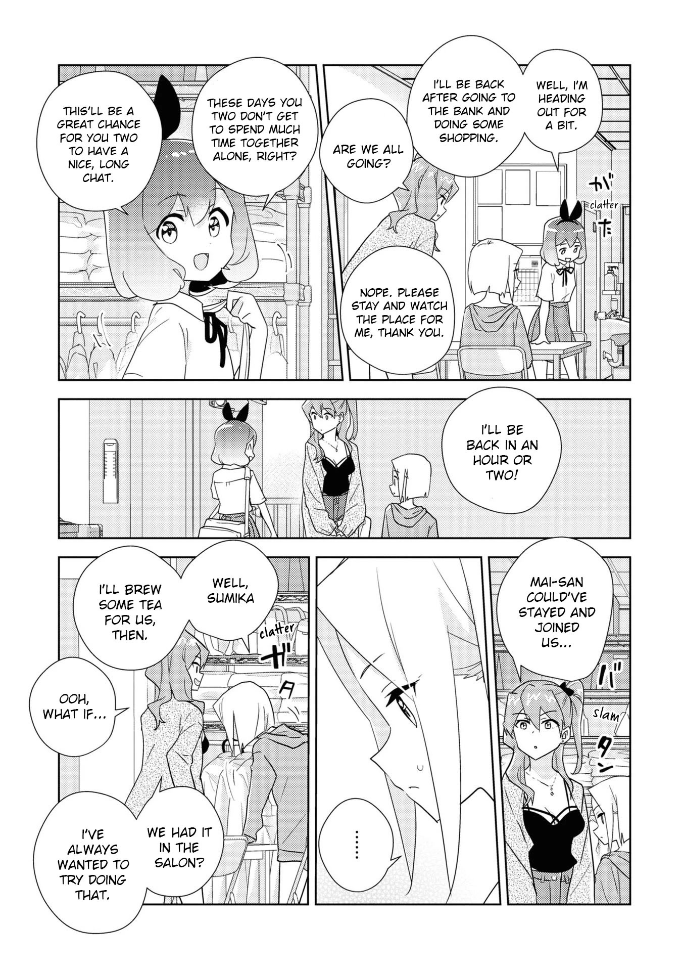 Watashi no Yuri wa Oshigoto desu! Chapter 54 page 21 - Chapter 54: The Two Younger Sisters