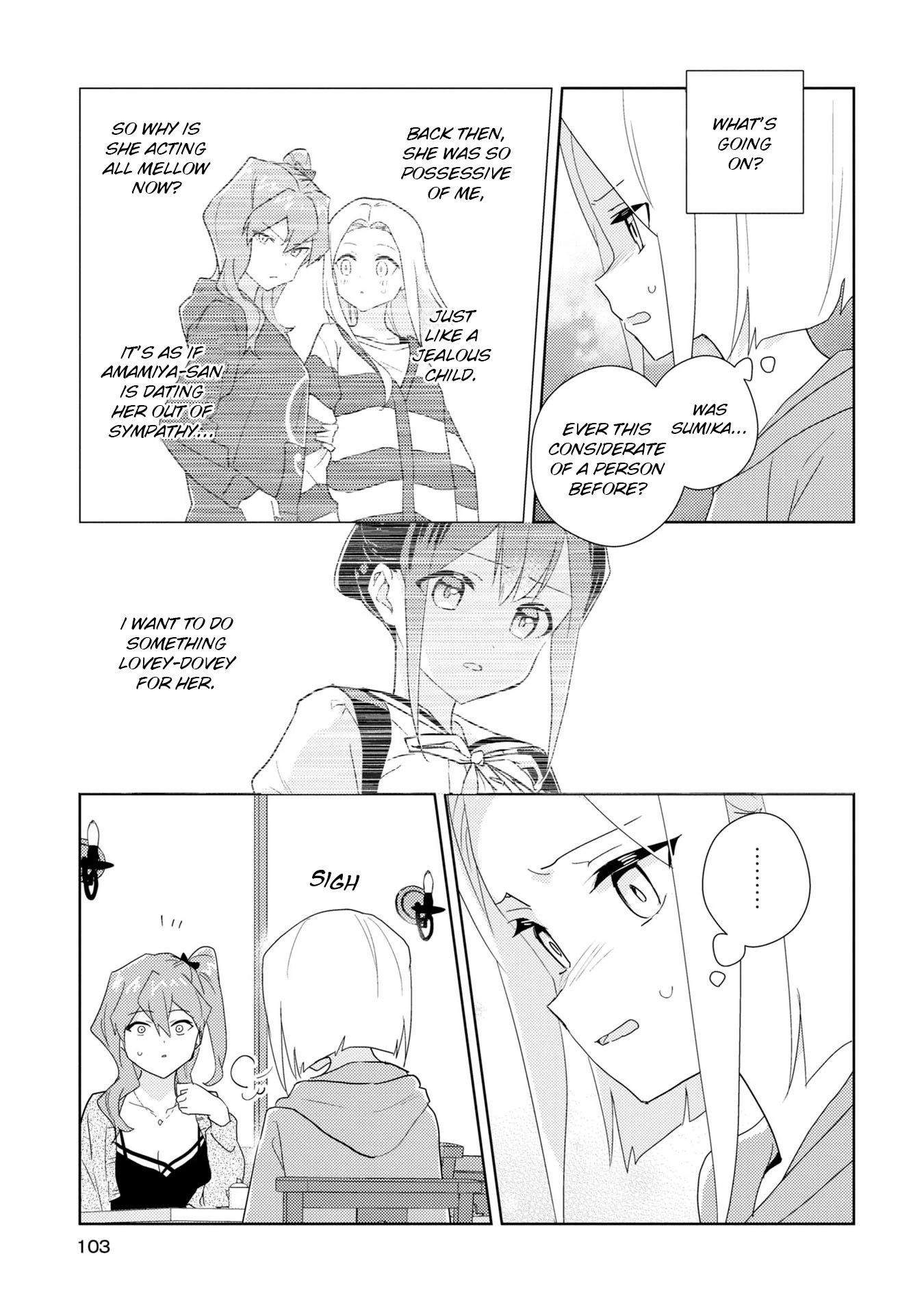 Watashi no Yuri wa Oshigoto desu! Chapter 55 page 13 - Chapter 55: Moving On Means Moving Forward