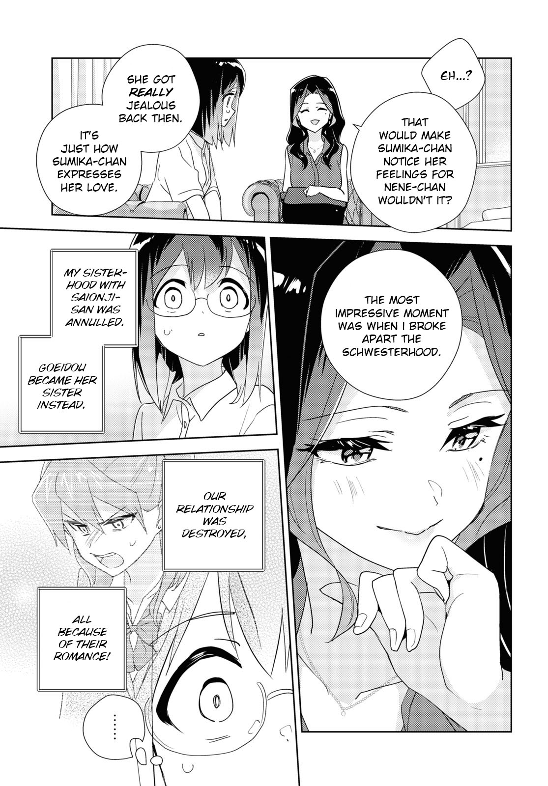 Watashi no Yuri wa Oshigoto desu! Chapter 57 page 19 - Chapter 57: Being Honest in Love
