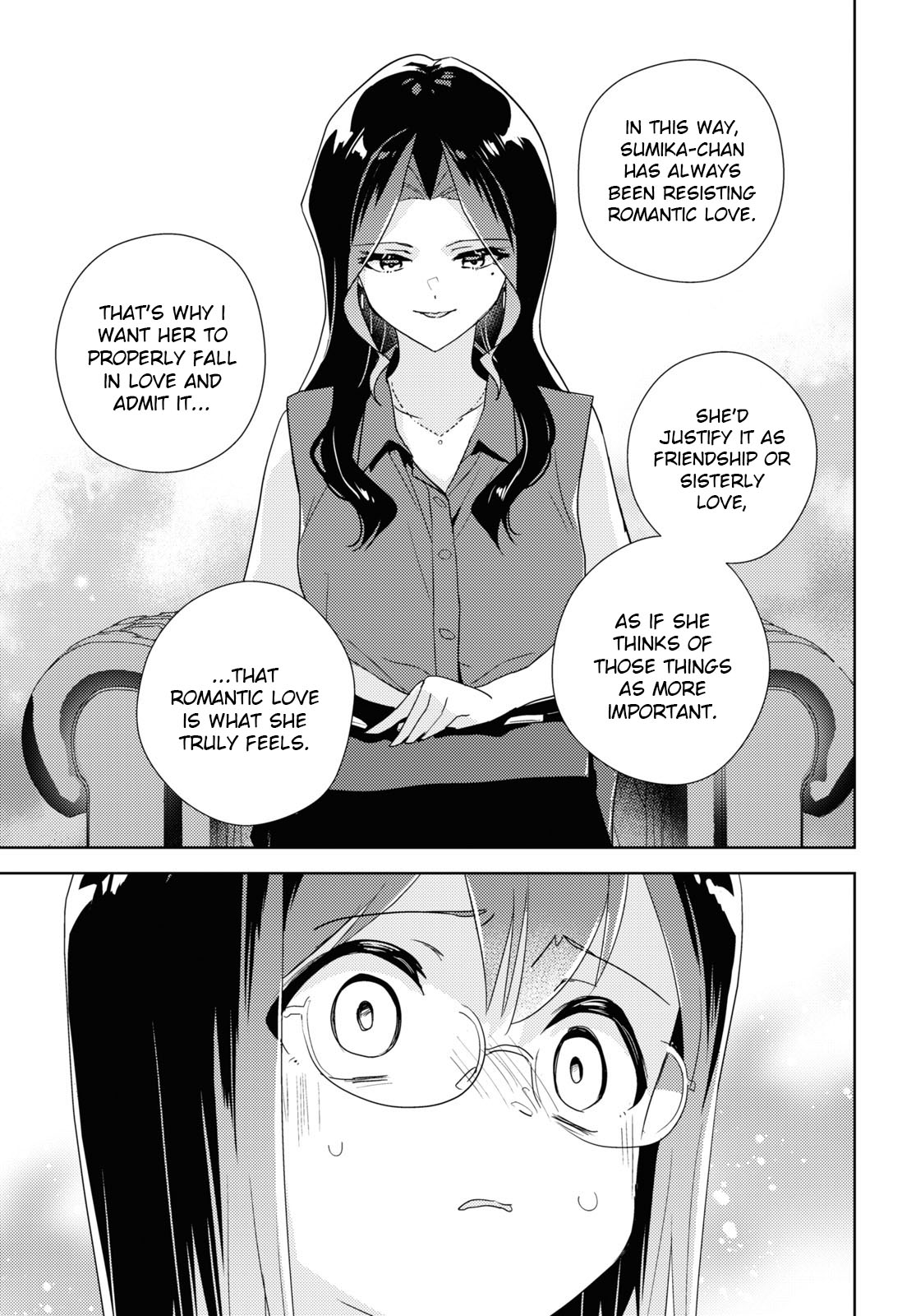 Watashi no Yuri wa Oshigoto desu! Chapter 57 page 21 - Chapter 57: Being Honest in Love