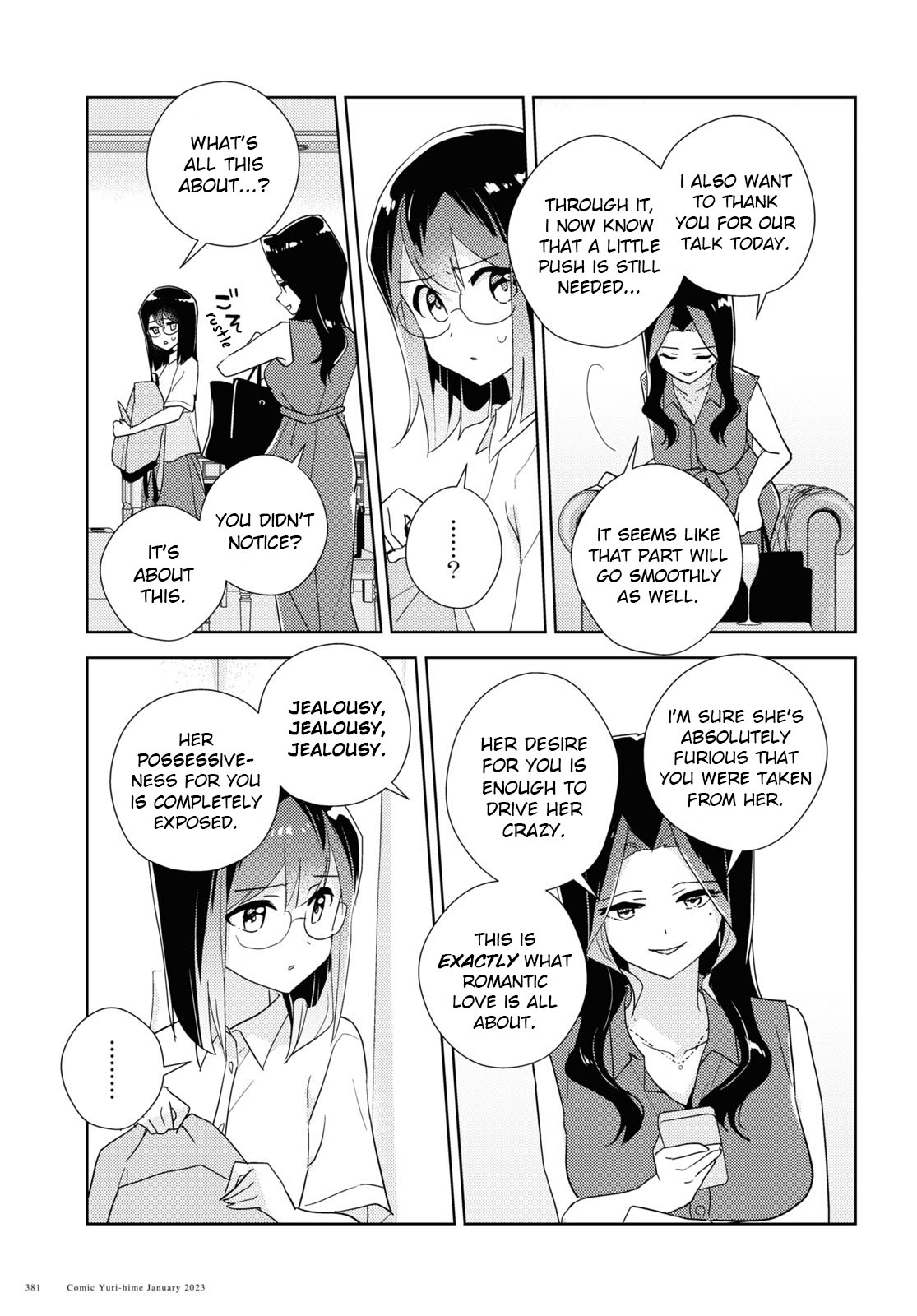 Watashi no Yuri wa Oshigoto desu! Chapter 57 page 23 - Chapter 57: Being Honest in Love