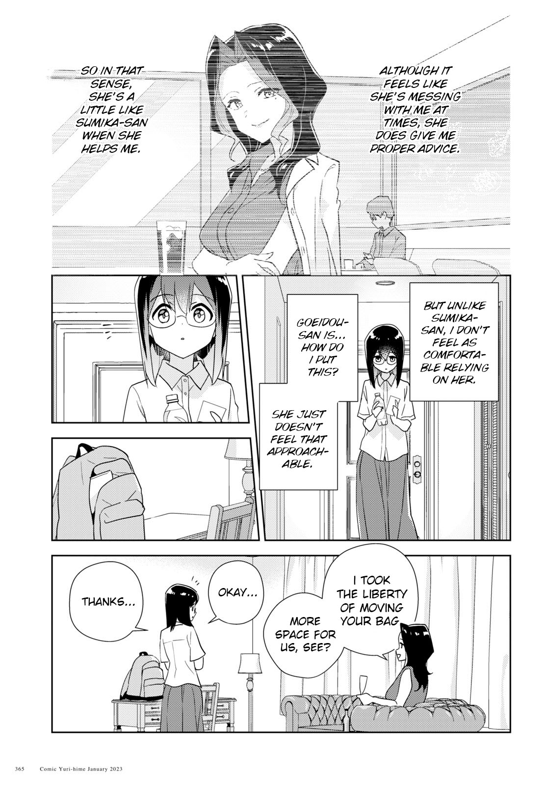Watashi no Yuri wa Oshigoto desu! Chapter 57 page 7 - Chapter 57: Being Honest in Love