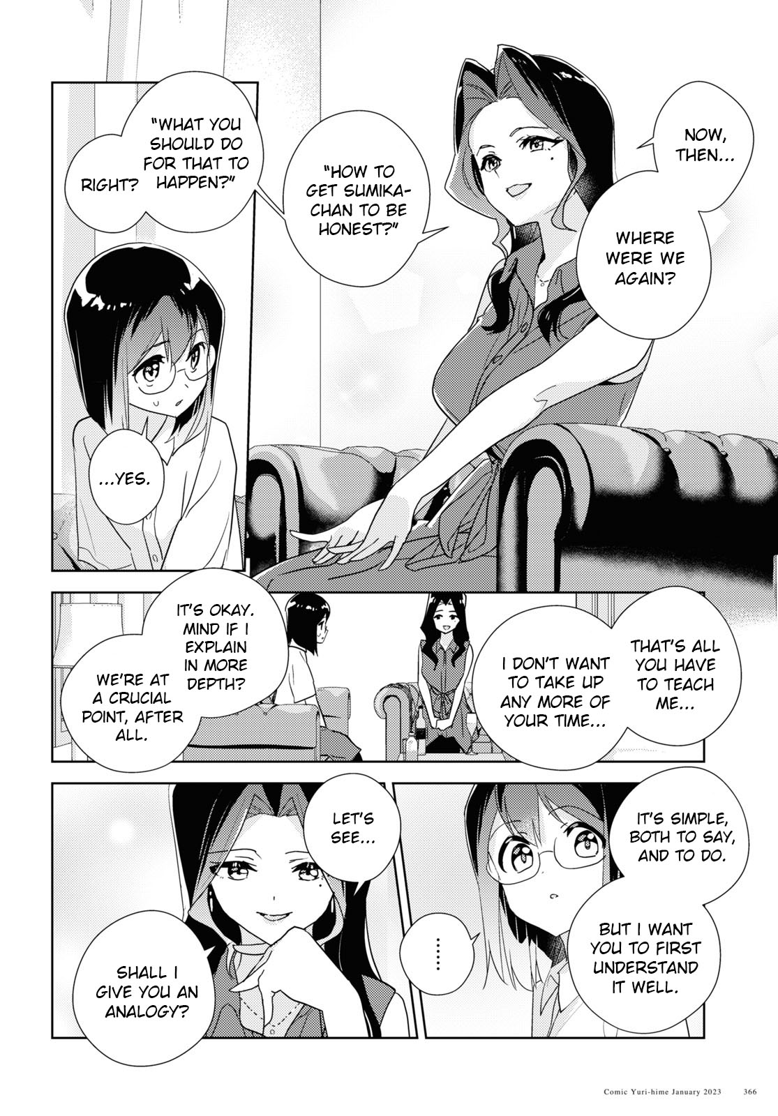 Watashi no Yuri wa Oshigoto desu! Chapter 57 page 8 - Chapter 57: Being Honest in Love