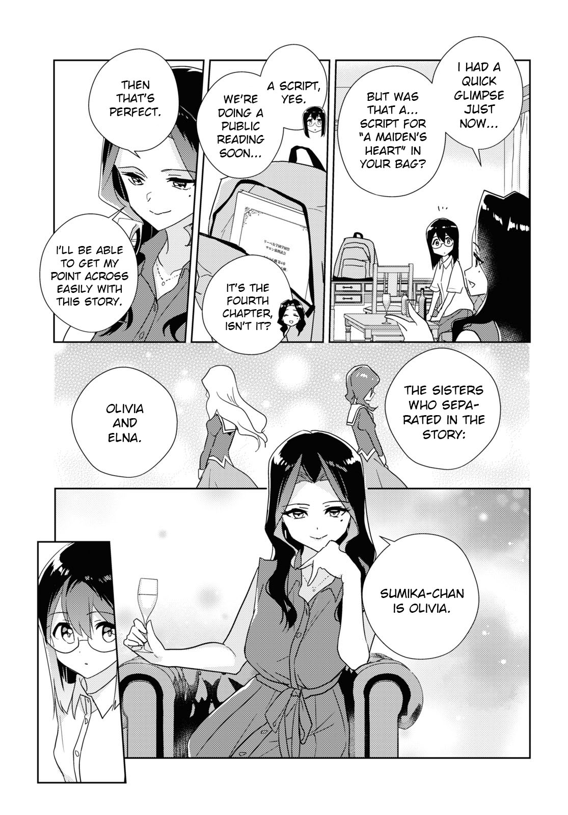 Watashi no Yuri wa Oshigoto desu! Chapter 57 page 9 - Chapter 57: Being Honest in Love