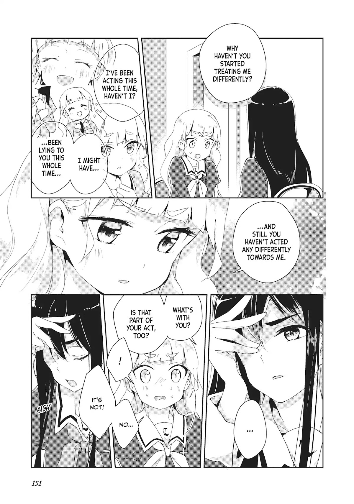 Watashi no Yuri wa Oshigoto desu! Chapter 6 page 19 - Chapter 6: Vol.1 Shift 6: What Am I to Believe?