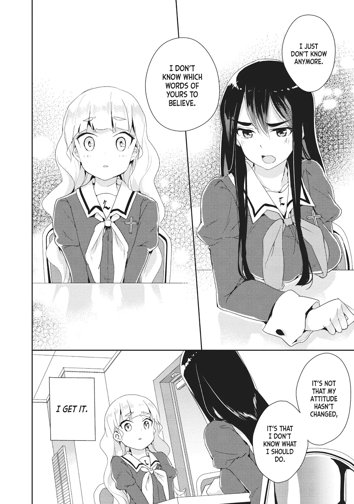 Watashi no Yuri wa Oshigoto desu! Chapter 6 page 20 - Chapter 6: Vol.1 Shift 6: What Am I to Believe?