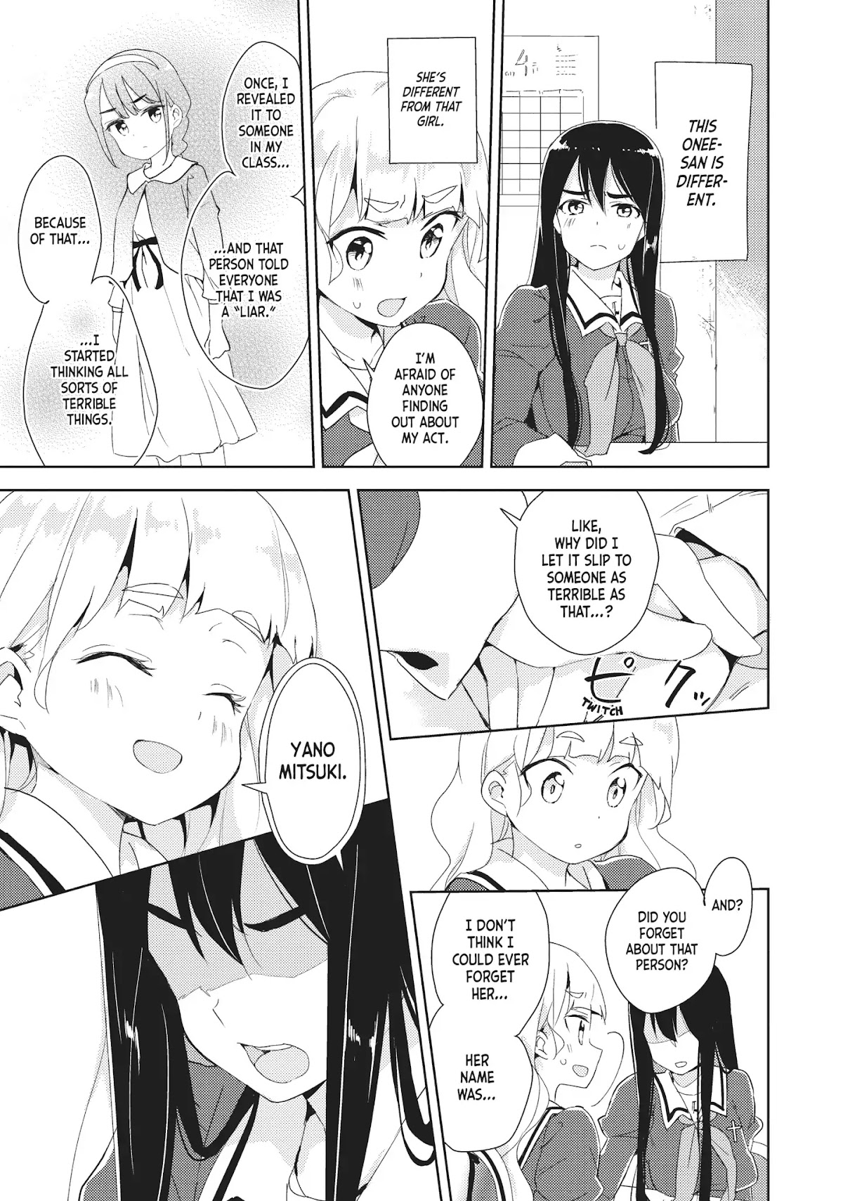 Watashi no Yuri wa Oshigoto desu! Chapter 6 page 23 - Chapter 6: Vol.1 Shift 6: What Am I to Believe?