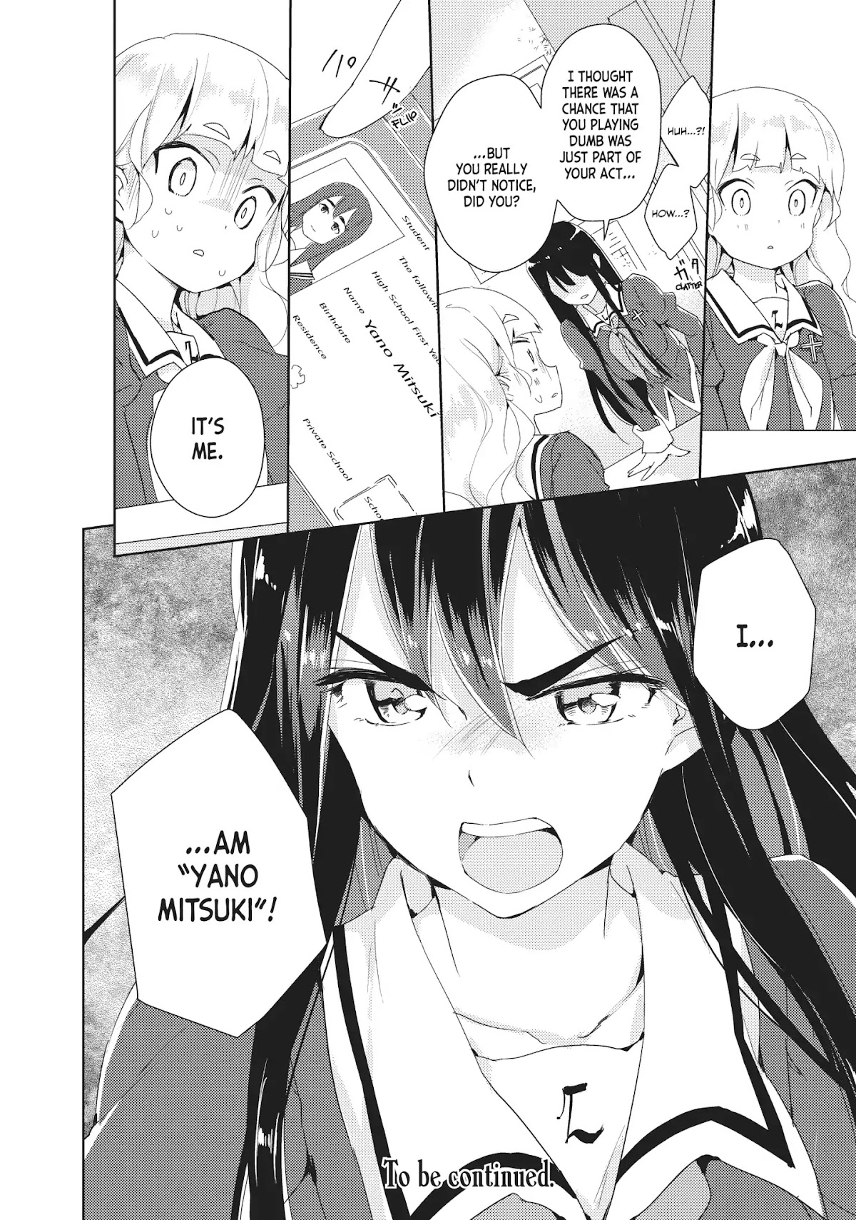 Watashi no Yuri wa Oshigoto desu! Chapter 6 page 24 - Chapter 6: Vol.1 Shift 6: What Am I to Believe?