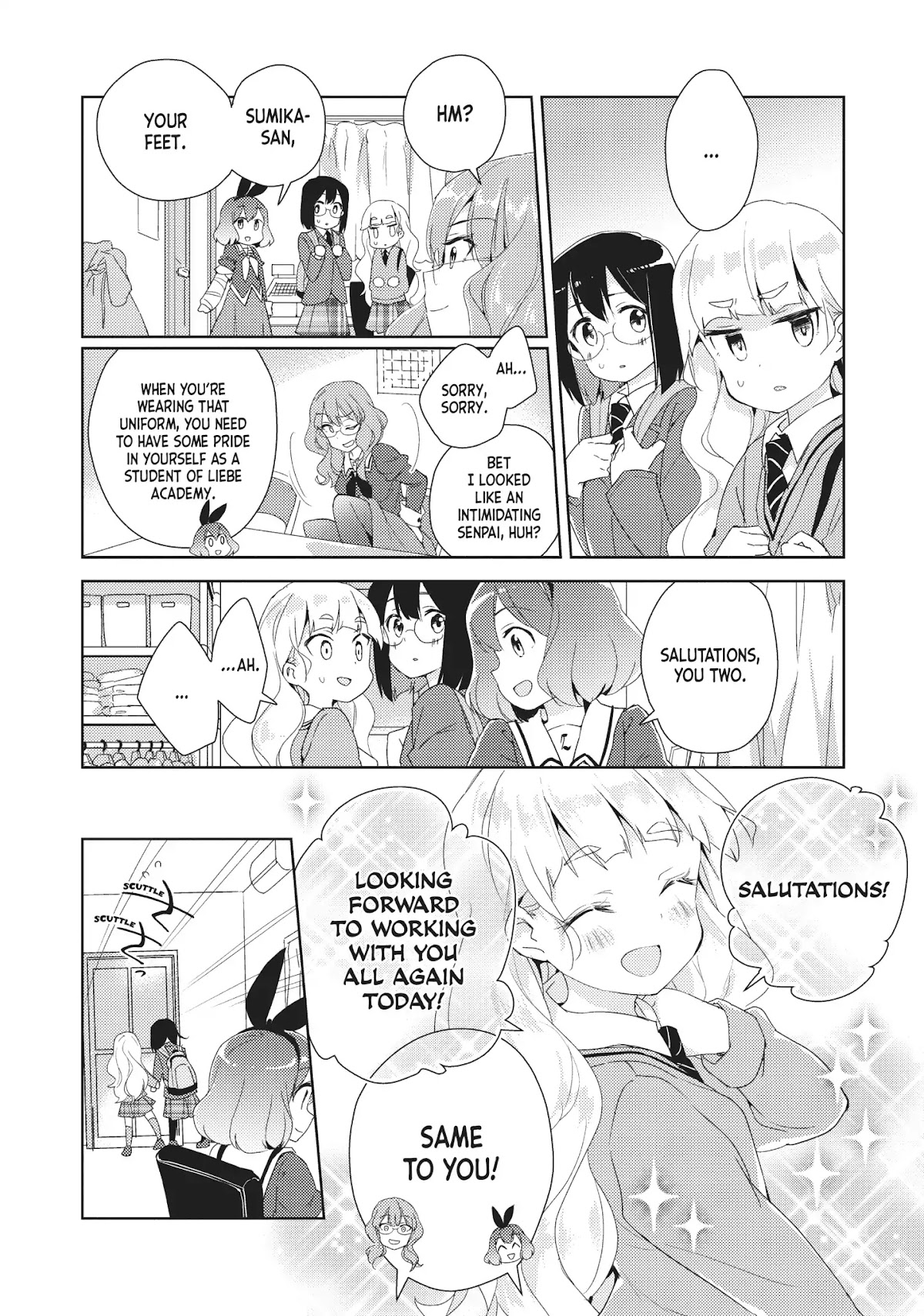 Watashi no Yuri wa Oshigoto desu! Chapter 6 page 4 - Chapter 6: Vol.1 Shift 6: What Am I to Believe?