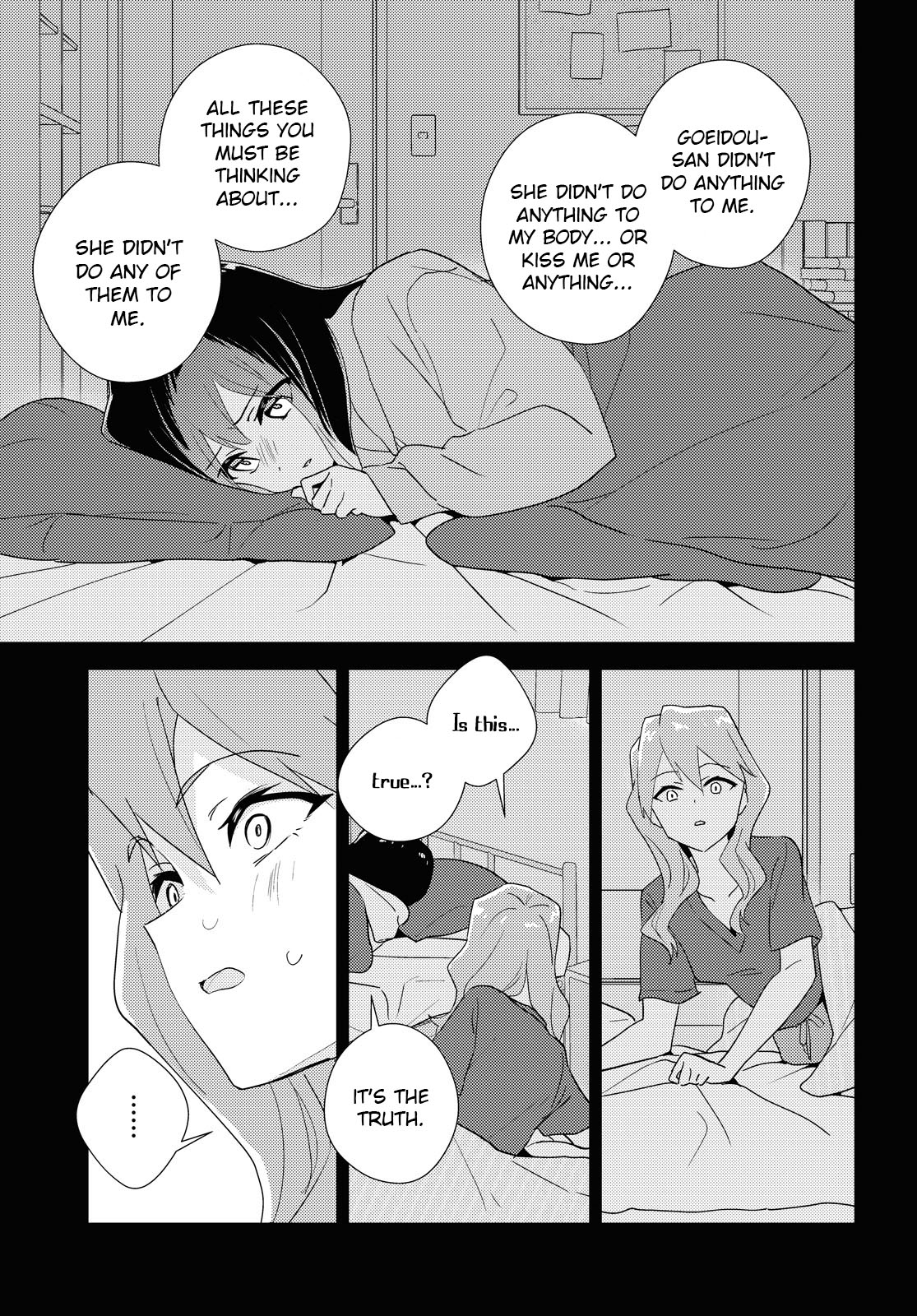 Watashi no Yuri wa Oshigoto desu! Chapter 60 page 13 - Chapter 60: The Lovers' Night
