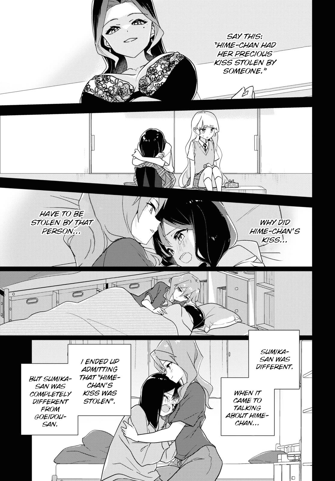 Watashi no Yuri wa Oshigoto desu! Chapter 63 page 15 - Chapter 63: Shall We Head Outside Together?