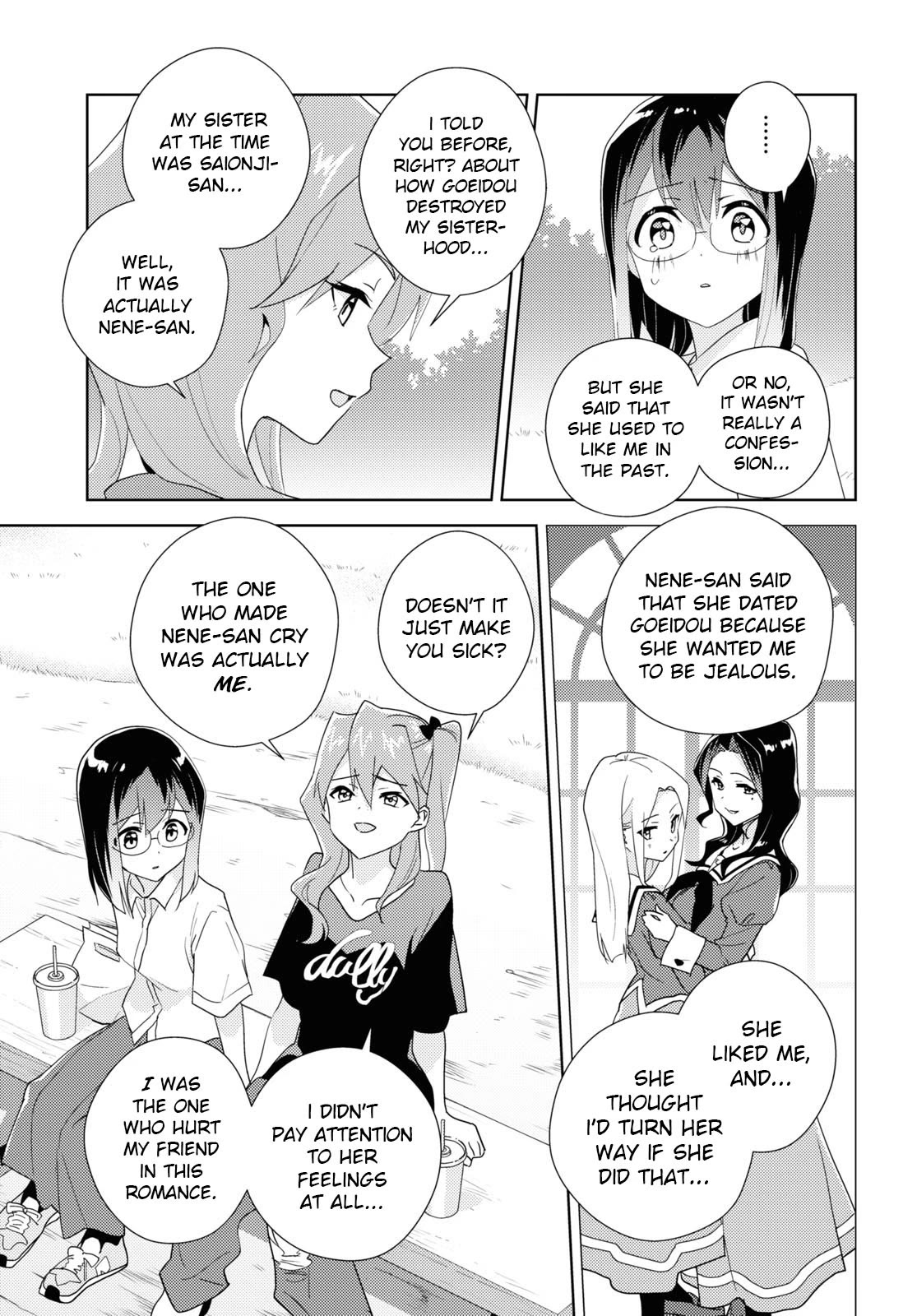 Watashi no Yuri wa Oshigoto desu! Chapter 63 page 19 - Chapter 63: Shall We Head Outside Together?