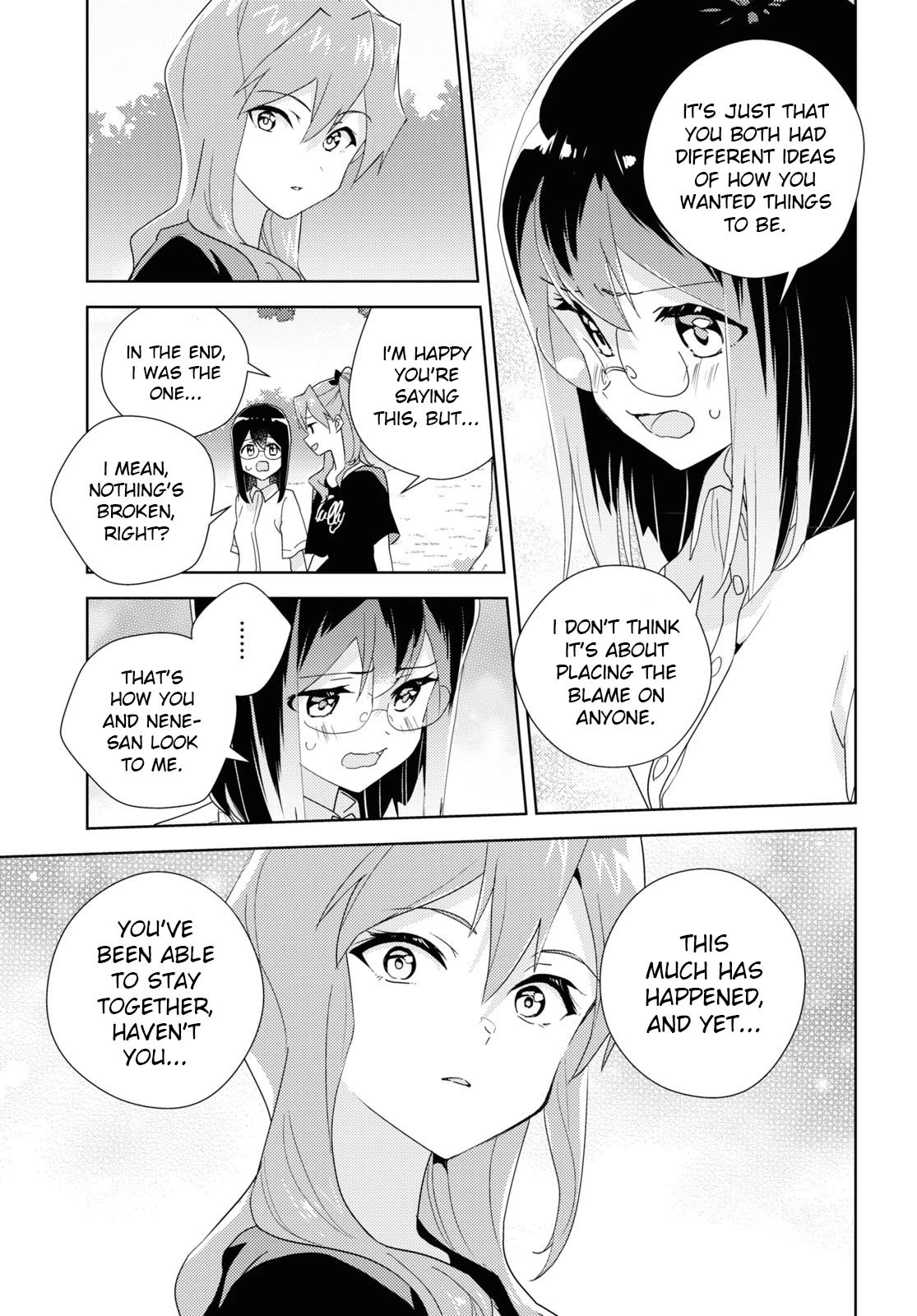 Watashi no Yuri wa Oshigoto desu! Chapter 63 page 21 - Chapter 63: Shall We Head Outside Together?