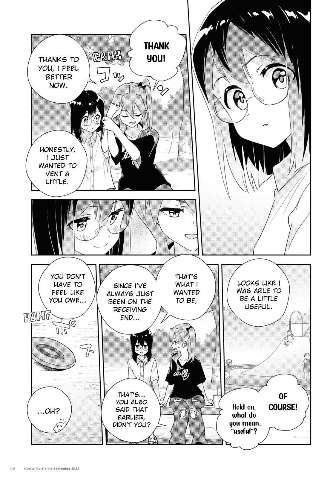 Watashi no Yuri wa Oshigoto desu! Chapter 63 page 23 - Chapter 63: Shall We Head Outside Together?