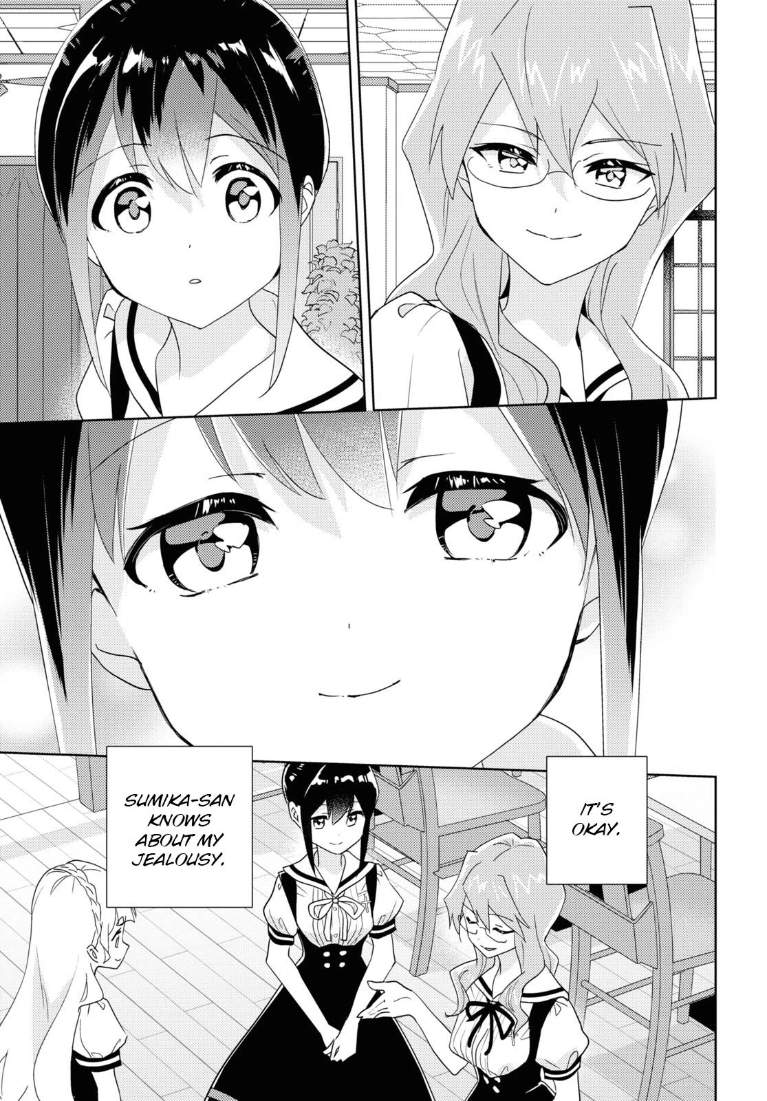 Watashi no Yuri wa Oshigoto desu! Chapter 64 page 13 - Chapter 64: Struggling Forward