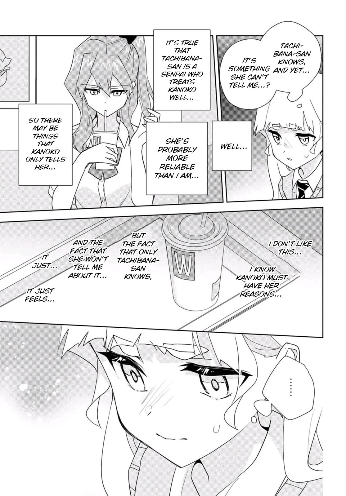 Watashi no Yuri wa Oshigoto desu! Chapter 65 page 15 - Chapter 65: Because We're Friends