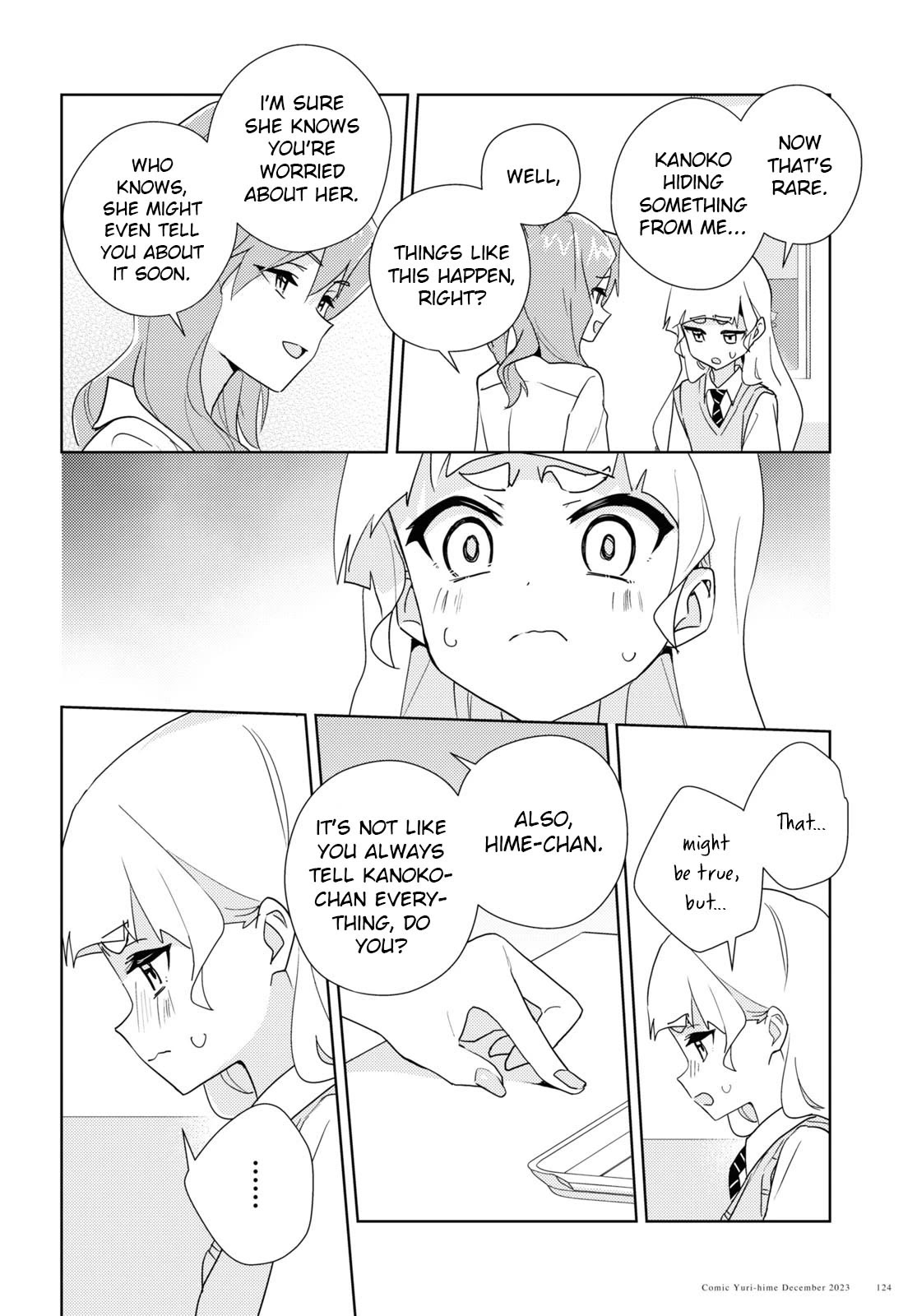 Watashi no Yuri wa Oshigoto desu! Chapter 65 page 16 - Chapter 65: Because We're Friends