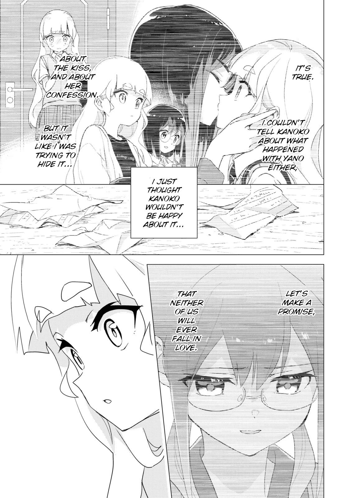 Watashi no Yuri wa Oshigoto desu! Chapter 65 page 17 - Chapter 65: Because We're Friends
