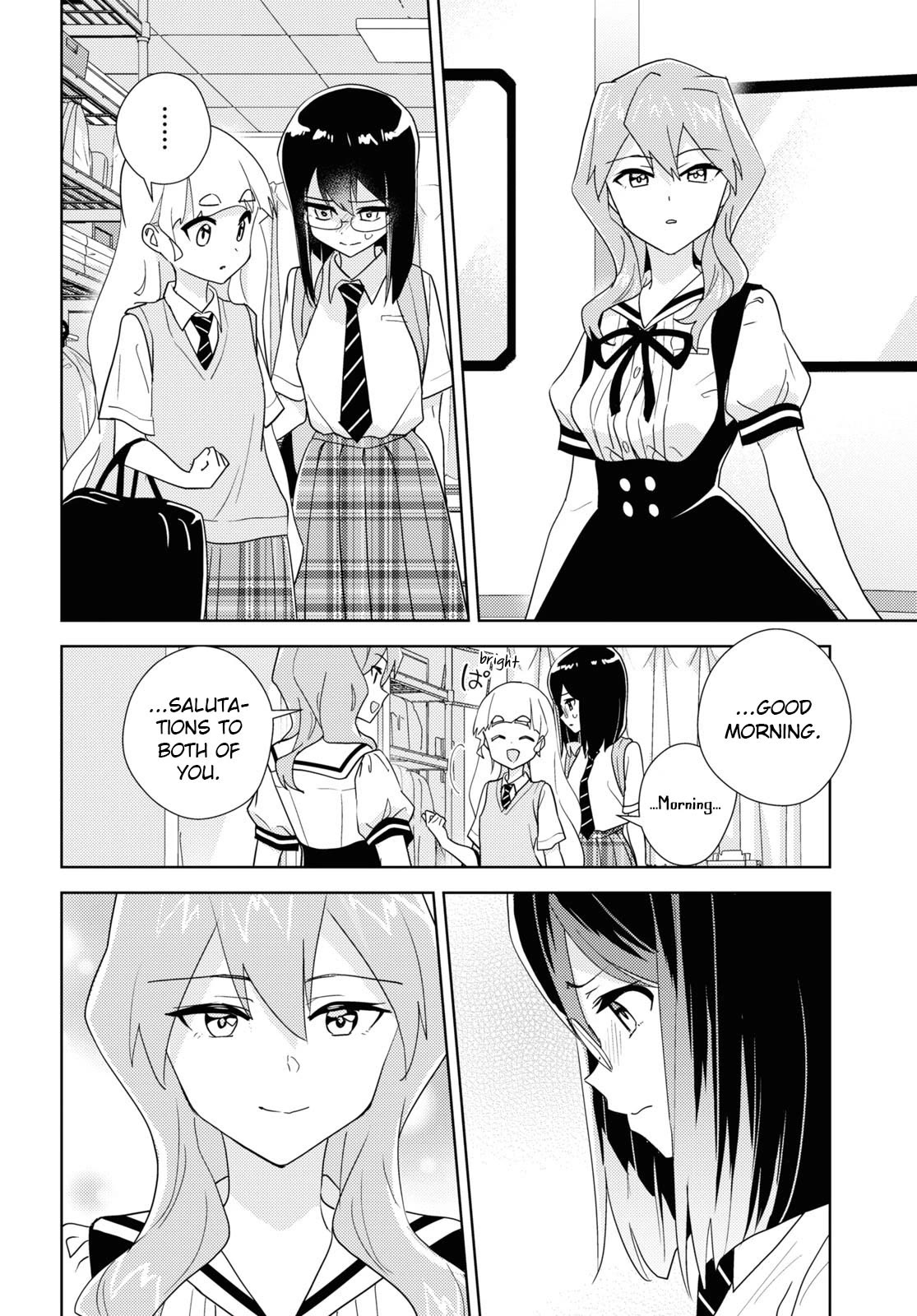 Watashi no Yuri wa Oshigoto desu! Chapter 65 page 8 - Chapter 65: Because We're Friends