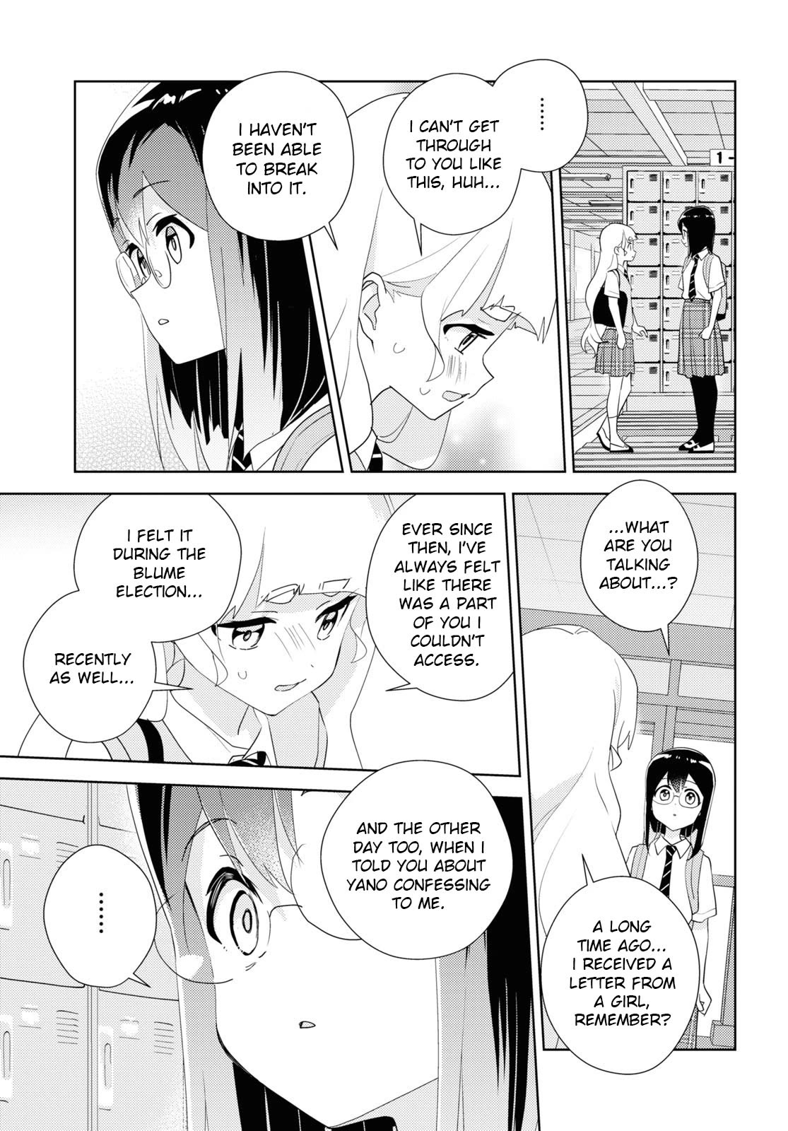 Watashi no Yuri wa Oshigoto desu! Chapter 66 page 11 - Chapter 66: A Well-Trodden Staircase