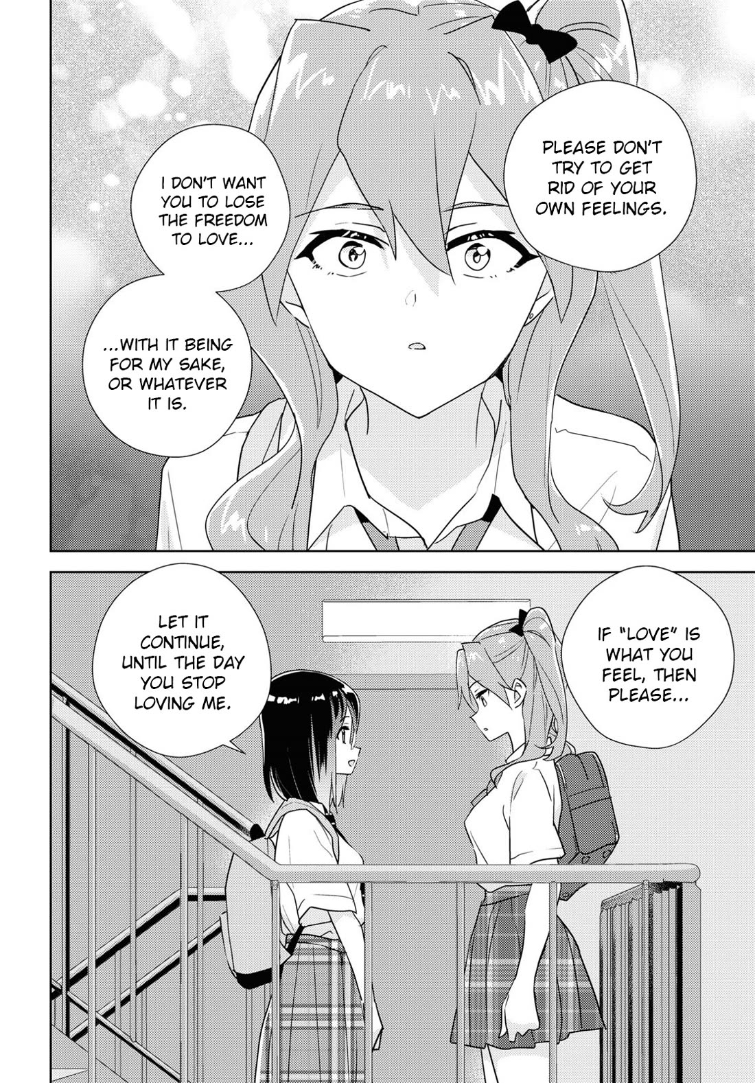 Watashi no Yuri wa Oshigoto desu! Chapter 69 page 20 - Chapter 69: In Order to Be Sisters