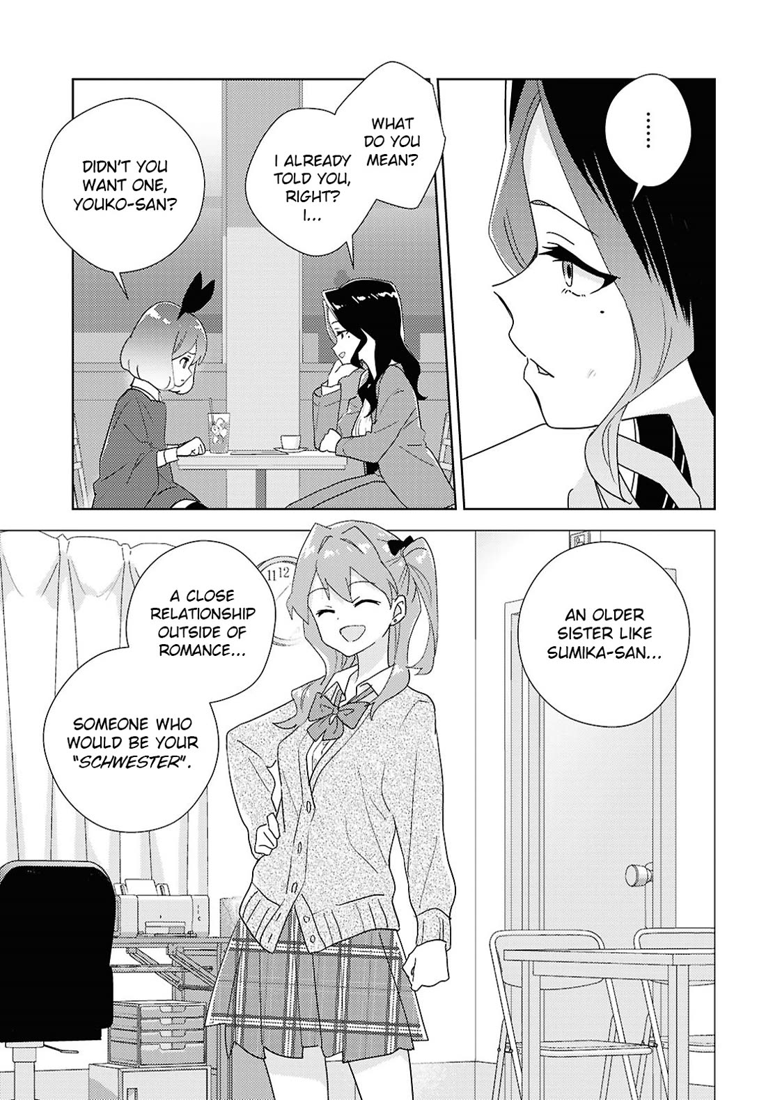 Watashi no Yuri wa Oshigoto desu! Chapter 70 page 9 - Chapter 70: Gotou Youko
