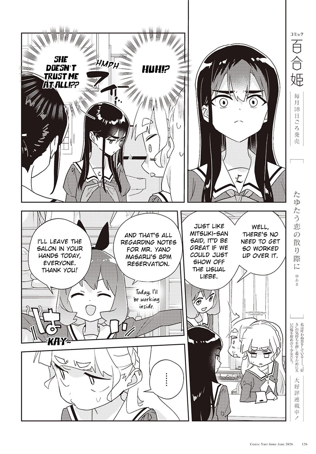 Watashi no Yuri wa Oshigoto desu! Chapter 75 page 10 - Chapter 75: Onee-sama's Classroom Observation Day