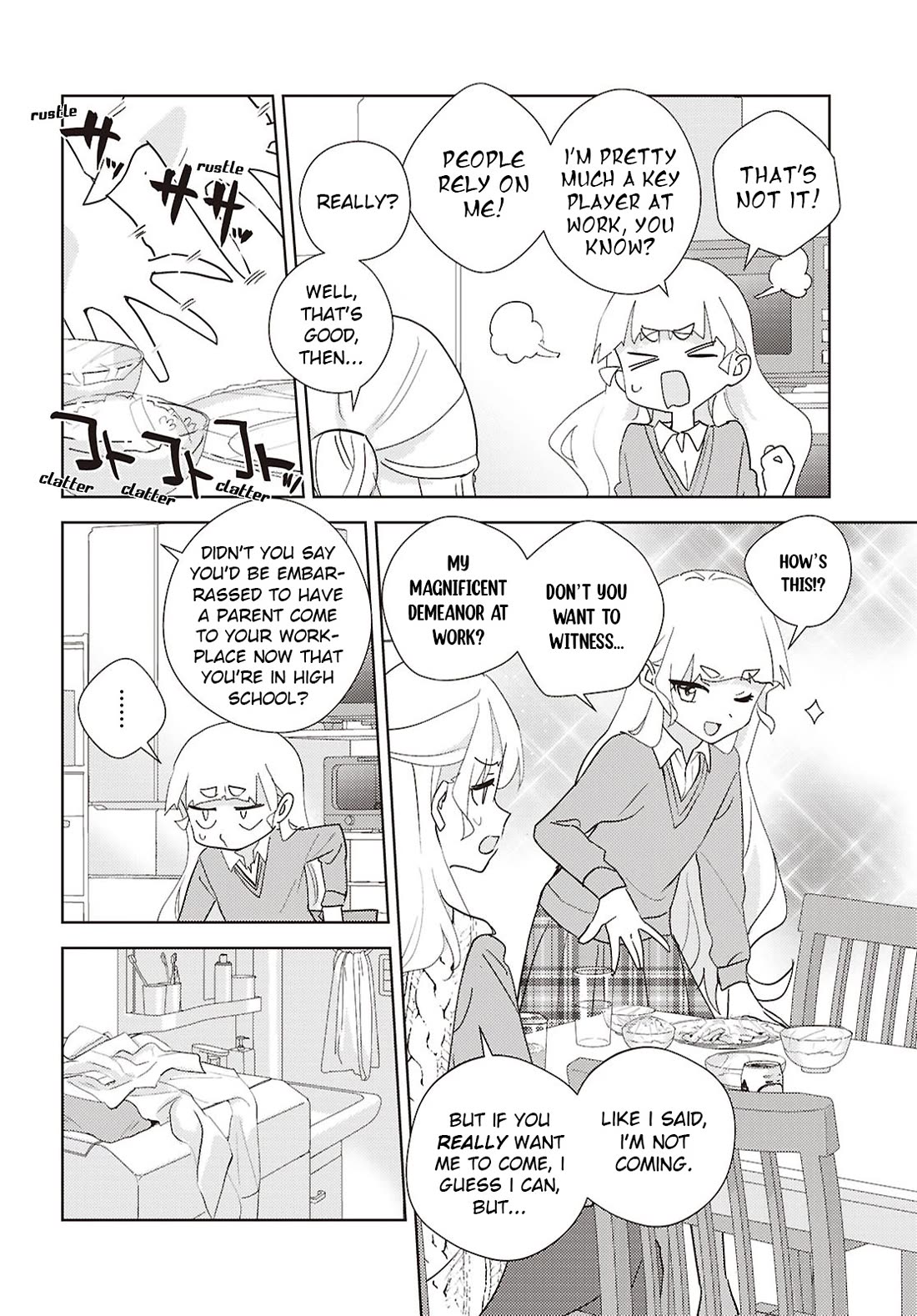 Watashi no Yuri wa Oshigoto desu! Chapter 76 page 18 - Chapter 76: Onee-sama's Family Situation
