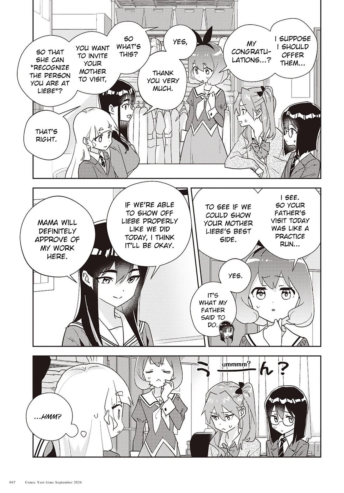 Watashi no Yuri wa Oshigoto desu! Chapter 76 page 9 - Chapter 76: Onee-sama's Family Situation