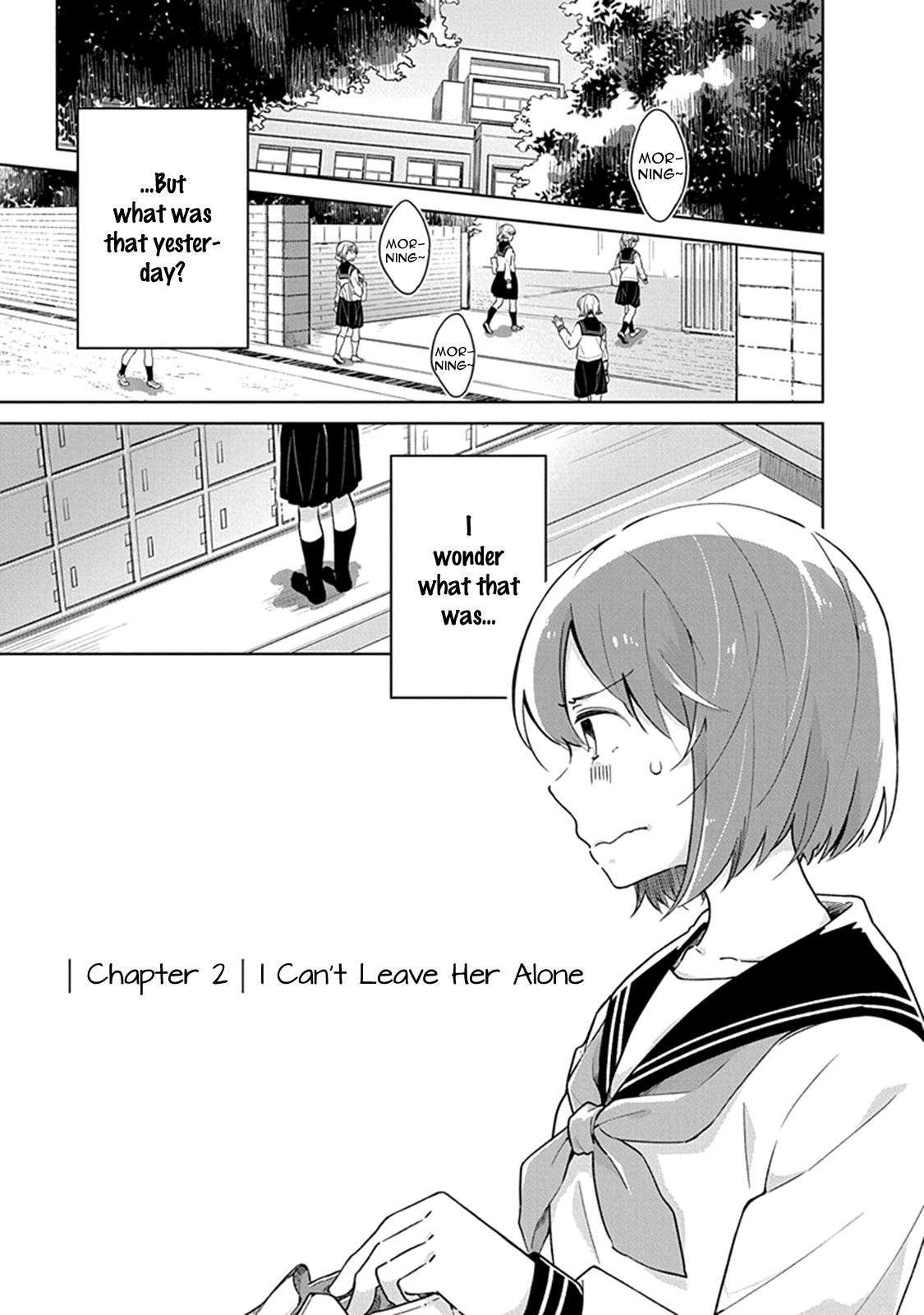 Watashi wa Kimi wo Nakasetai Chapter 2 page 2 - Chapter 2 : I Can't Leave Her Alone