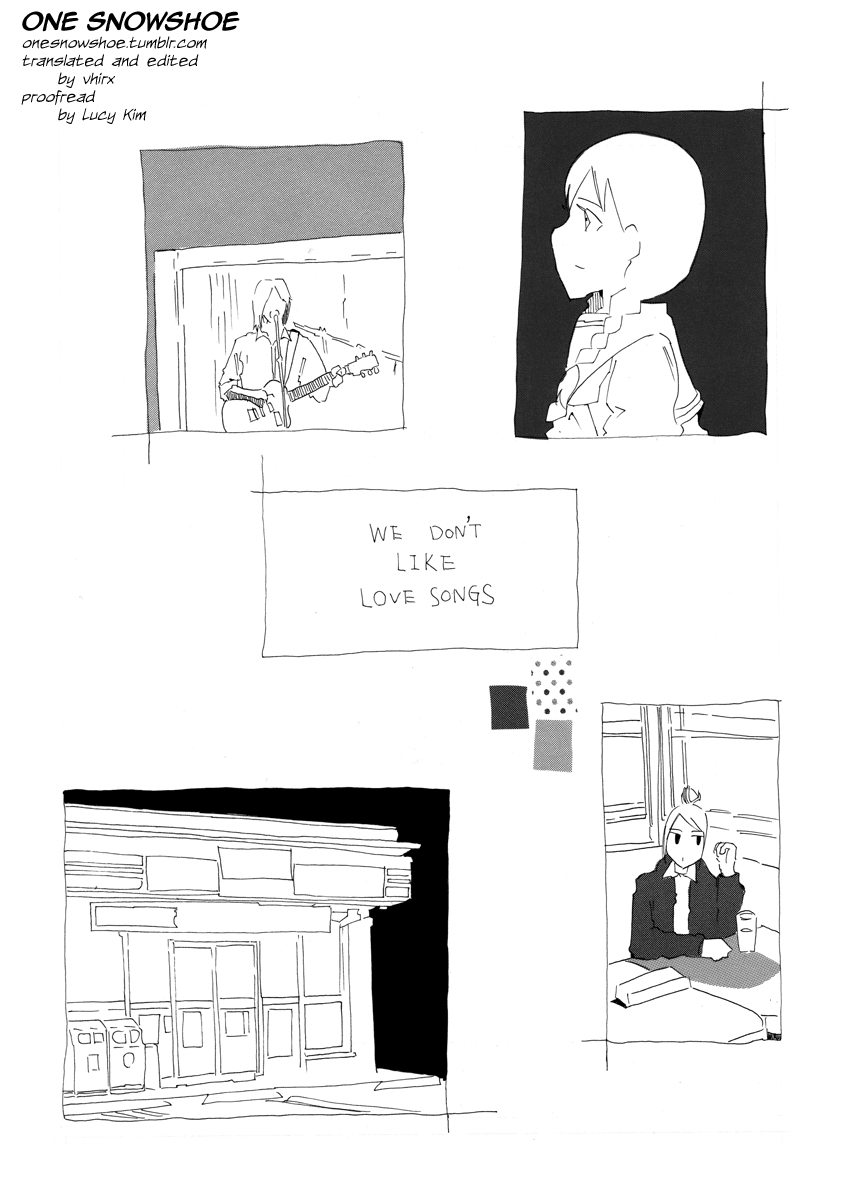 We Don't Like Love Songs Chapter 0.2 page 1 - Chapter 0 v2 : [Oneshot]