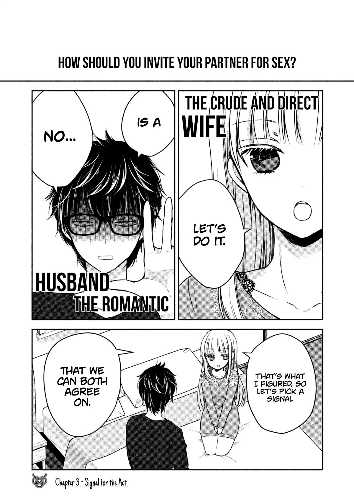 We May Be An Inexperienced Couple But... Chapter 3 page 2 - Chapter 3: Signal for the Act
