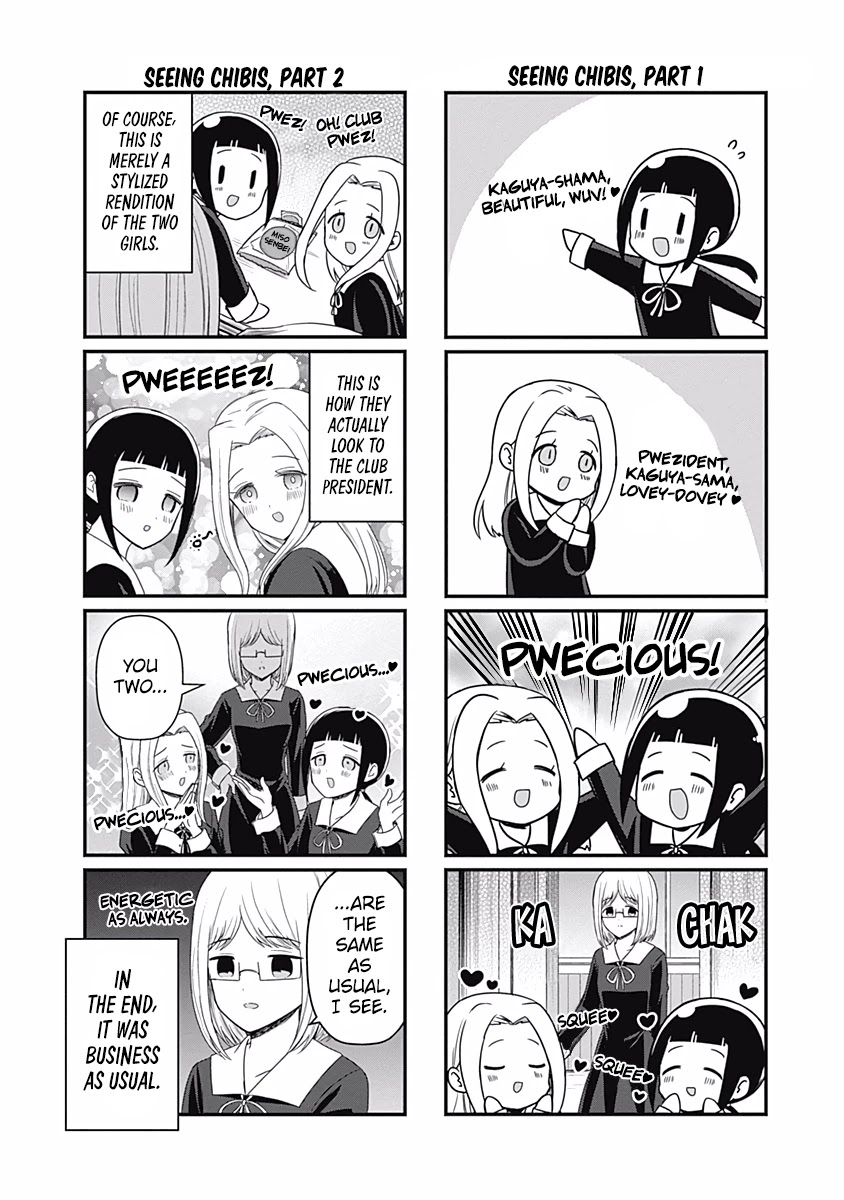 We Want to Talk About Kaguya Chapter 131.5 page 4 - Chapter 131.5: We Want to Talk in our Chibi Forms