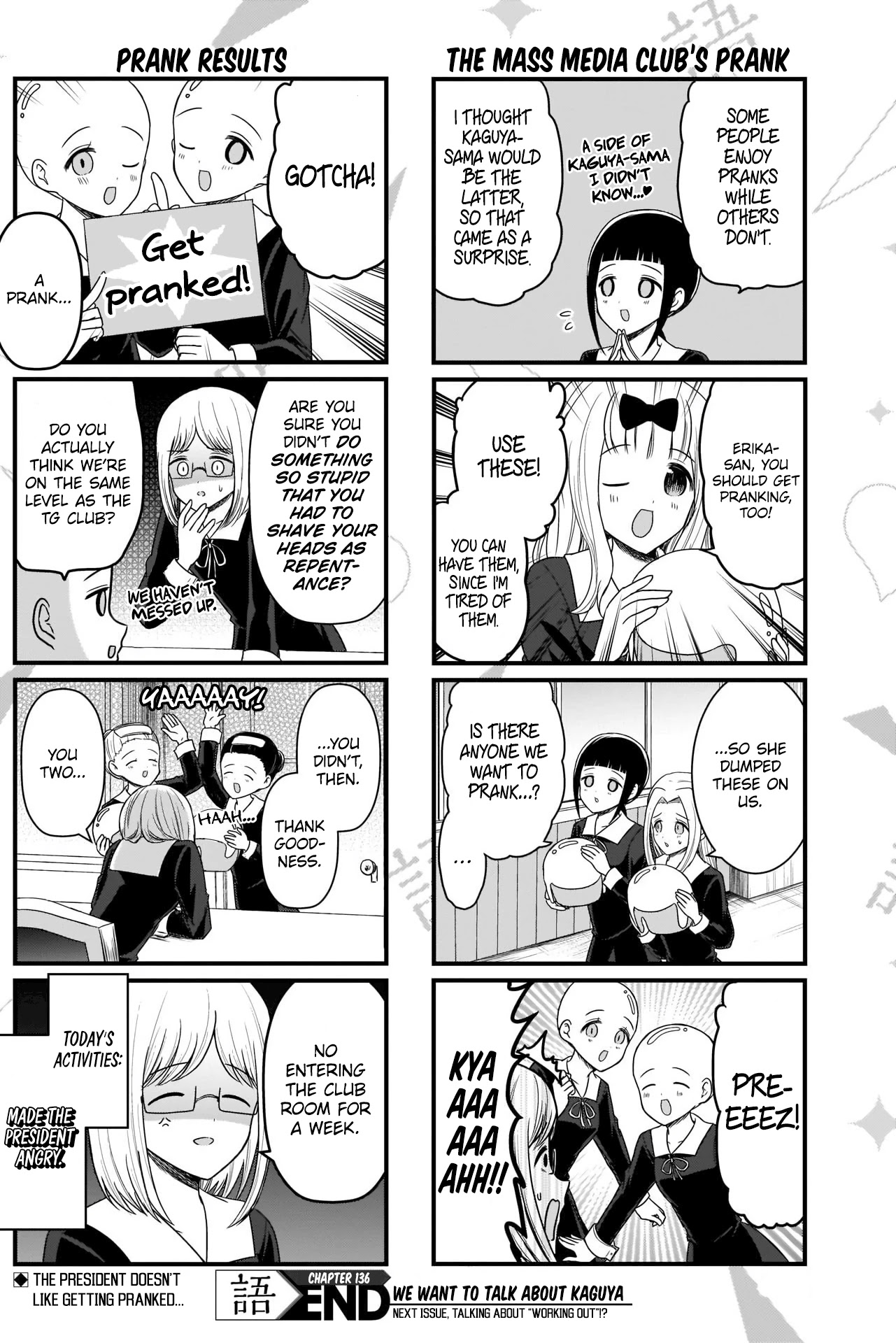 We Want to Talk About Kaguya Chapter 136 page 4 - Chapter 136: We Want to Talk About Pranks