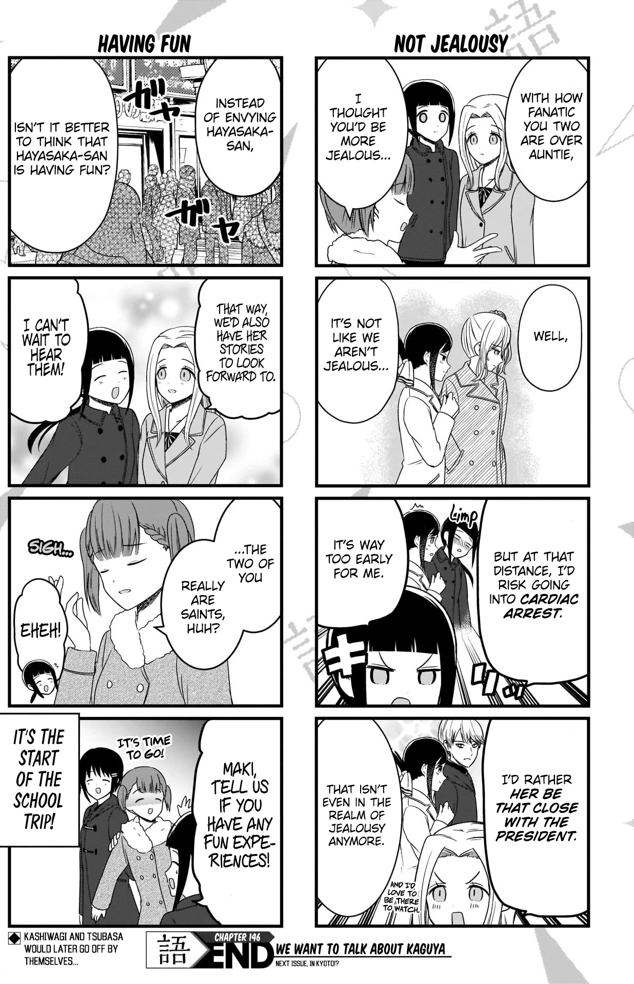We Want to Talk About Kaguya Chapter 146 page 5 - Chapter 146: We Want to Talk on the School Trip, Day 1, Part 1