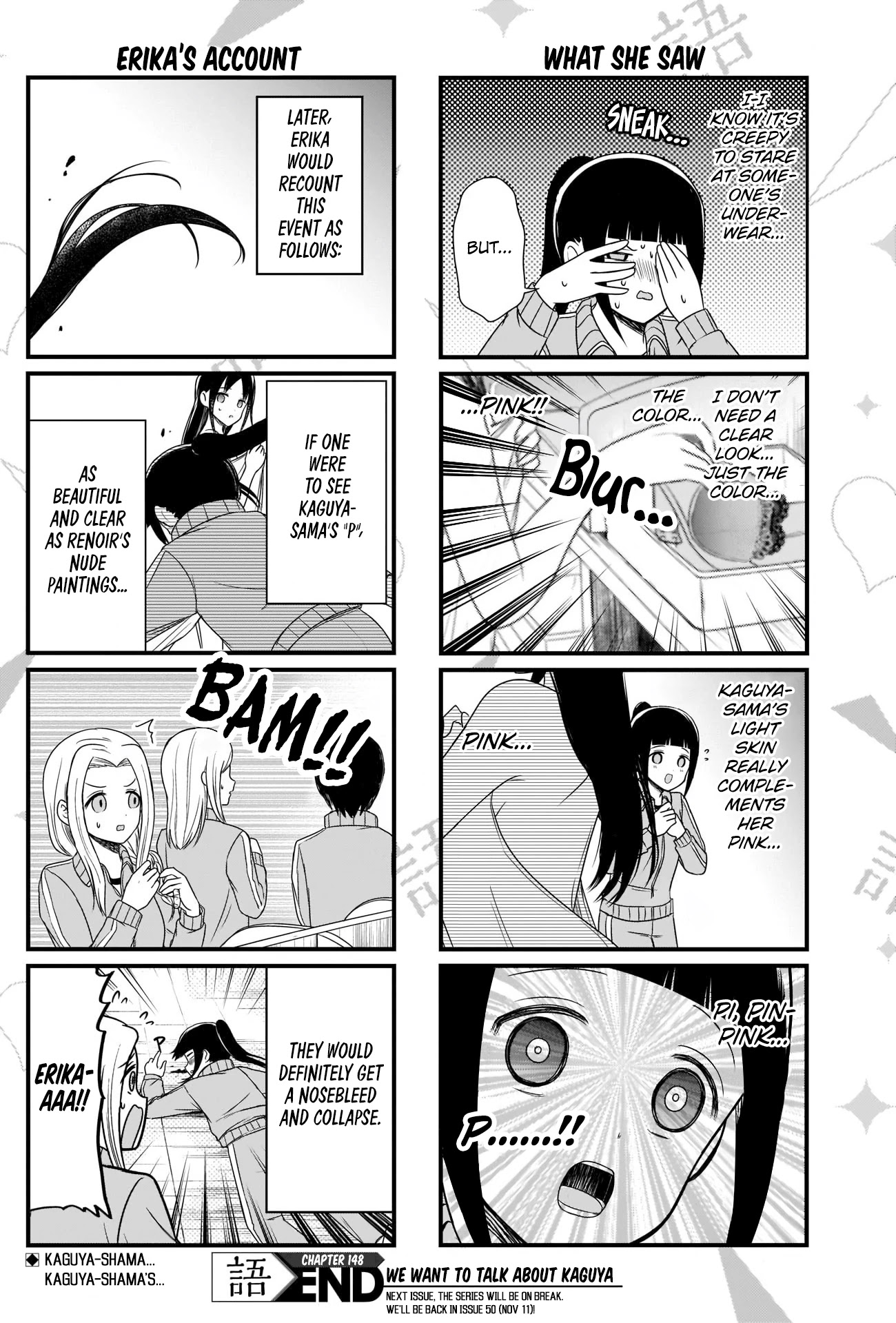 We Want to Talk About Kaguya Chapter 148 page 4 - Chapter 148: We Want to Talk on the School Trip, Day 1, Part 3