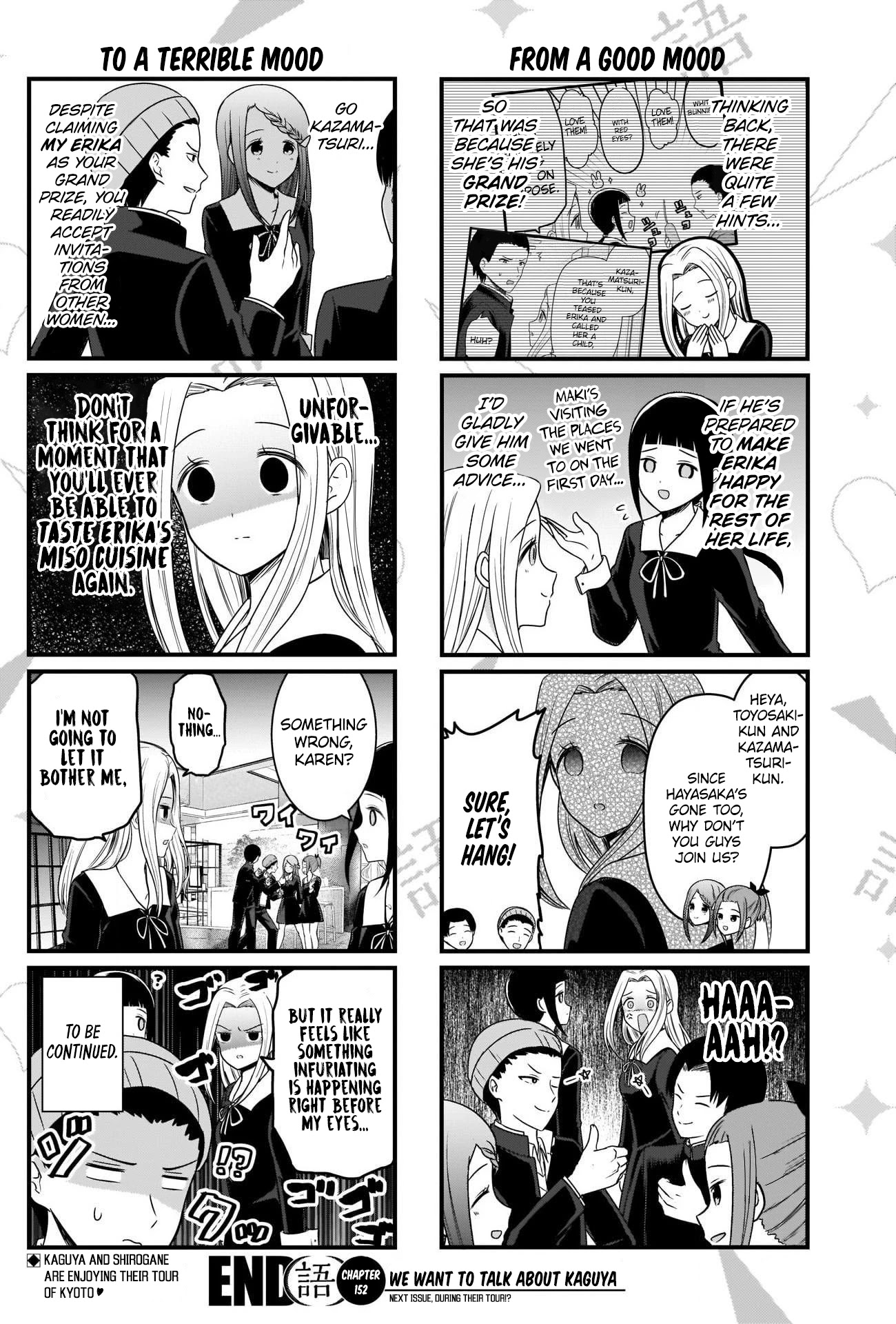 We Want to Talk About Kaguya Chapter 152 page 4 - Chapter 152: We Want to Talk on the School Trip, Day 3, Part 1