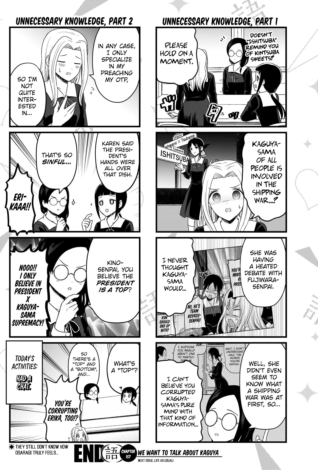 We Want to Talk About Kaguya Chapter 157 page 4 - Chapter 157: We Want to Talk About Shipping Wars