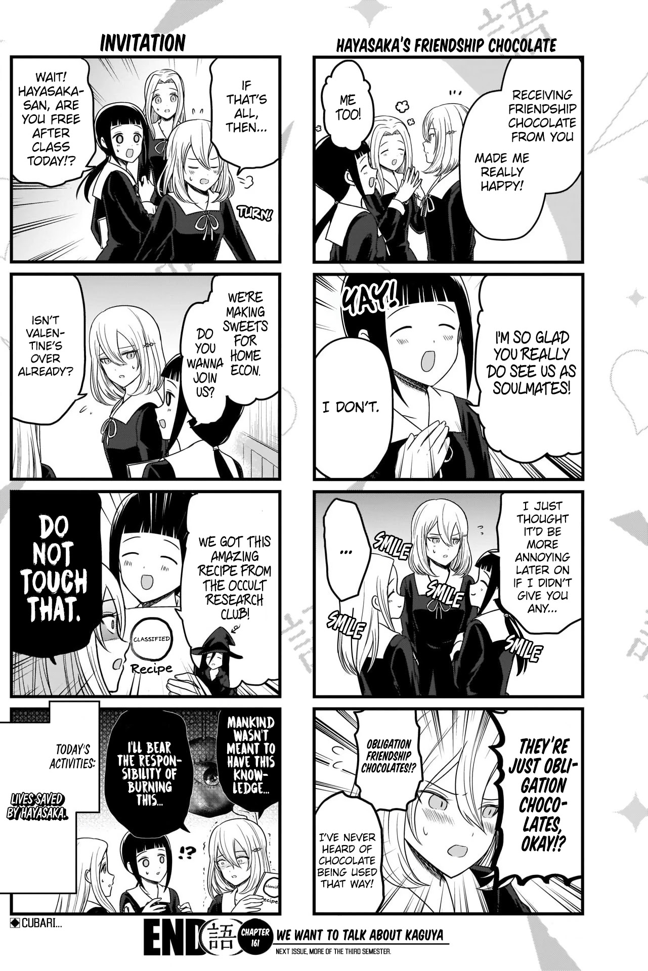 We Want to Talk About Kaguya Chapter 161 page 5 - Chapter 161: We Want to Talk After Valentine's Day