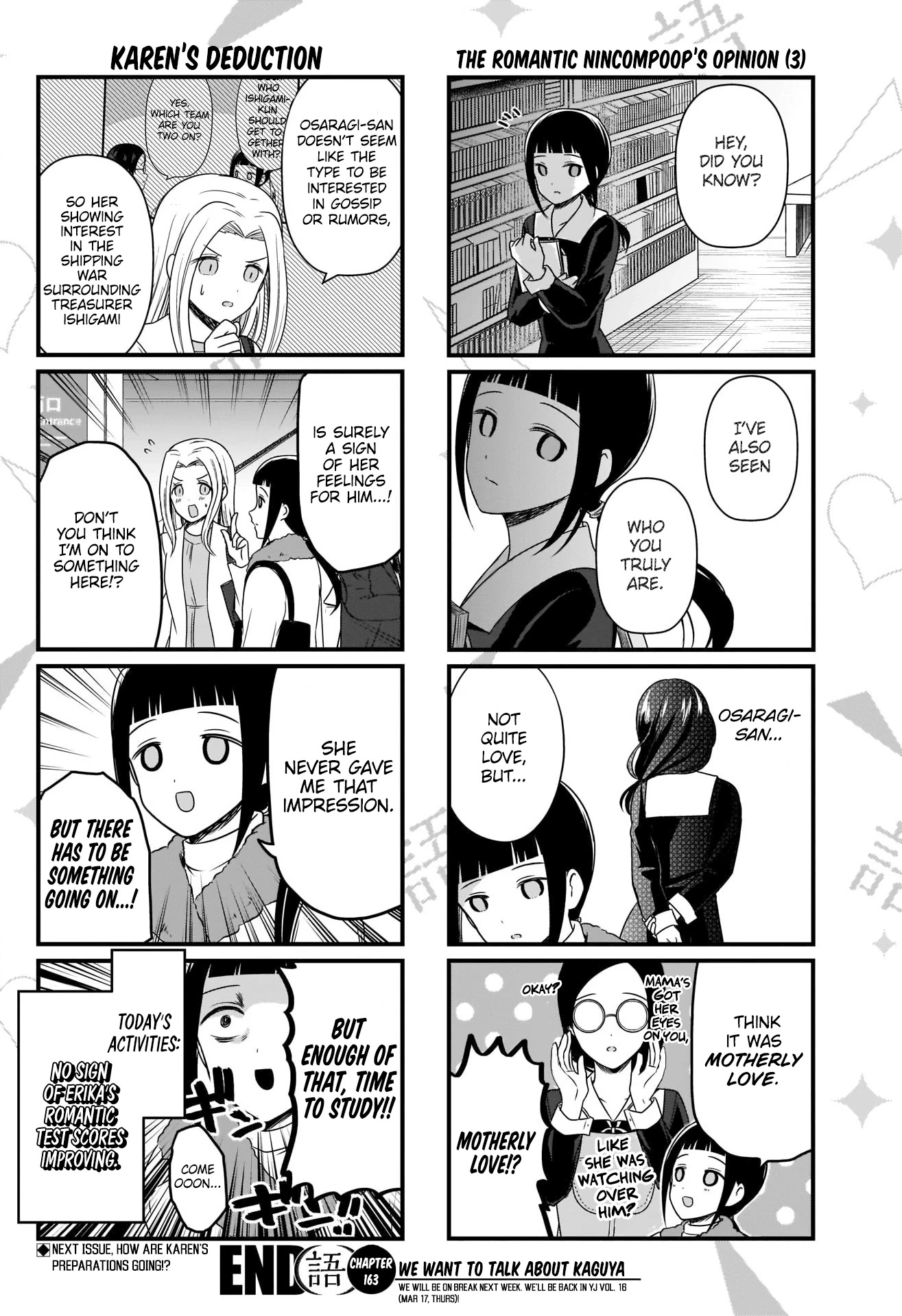 We Want to Talk About Kaguya Chapter 163 page 5 - Chapter 163: We Want to Talk About Studying for Finals (Erika Kose)