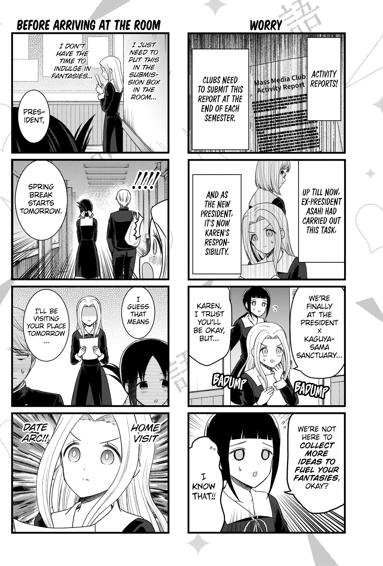 We Want to Talk About Kaguya Chapter 170 page 3 - Chapter 170: We Want to Talk Before Spring Break
