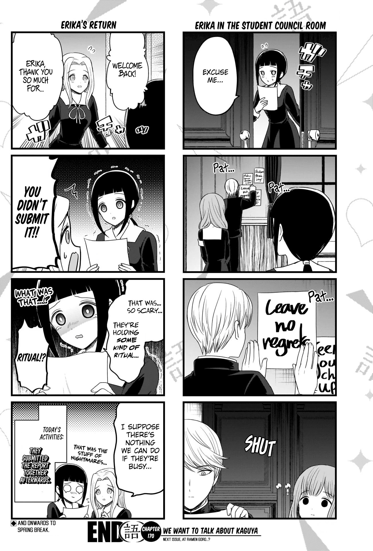 We Want to Talk About Kaguya Chapter 170 page 5 - Chapter 170: We Want to Talk Before Spring Break