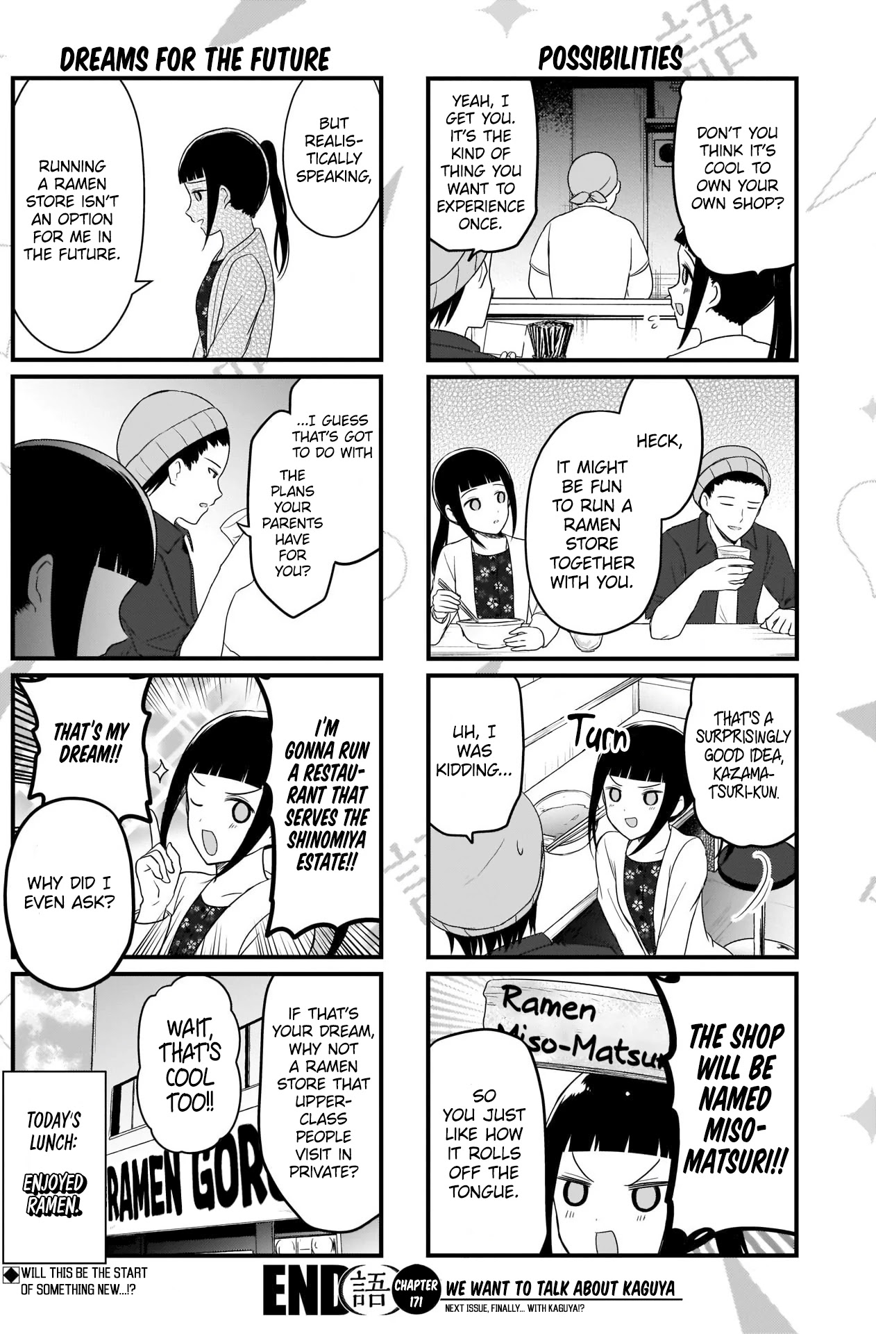 We Want to Talk About Kaguya Chapter 171 page 5 - Chapter 171: We Want to Talk at a J-Style Ramen Place