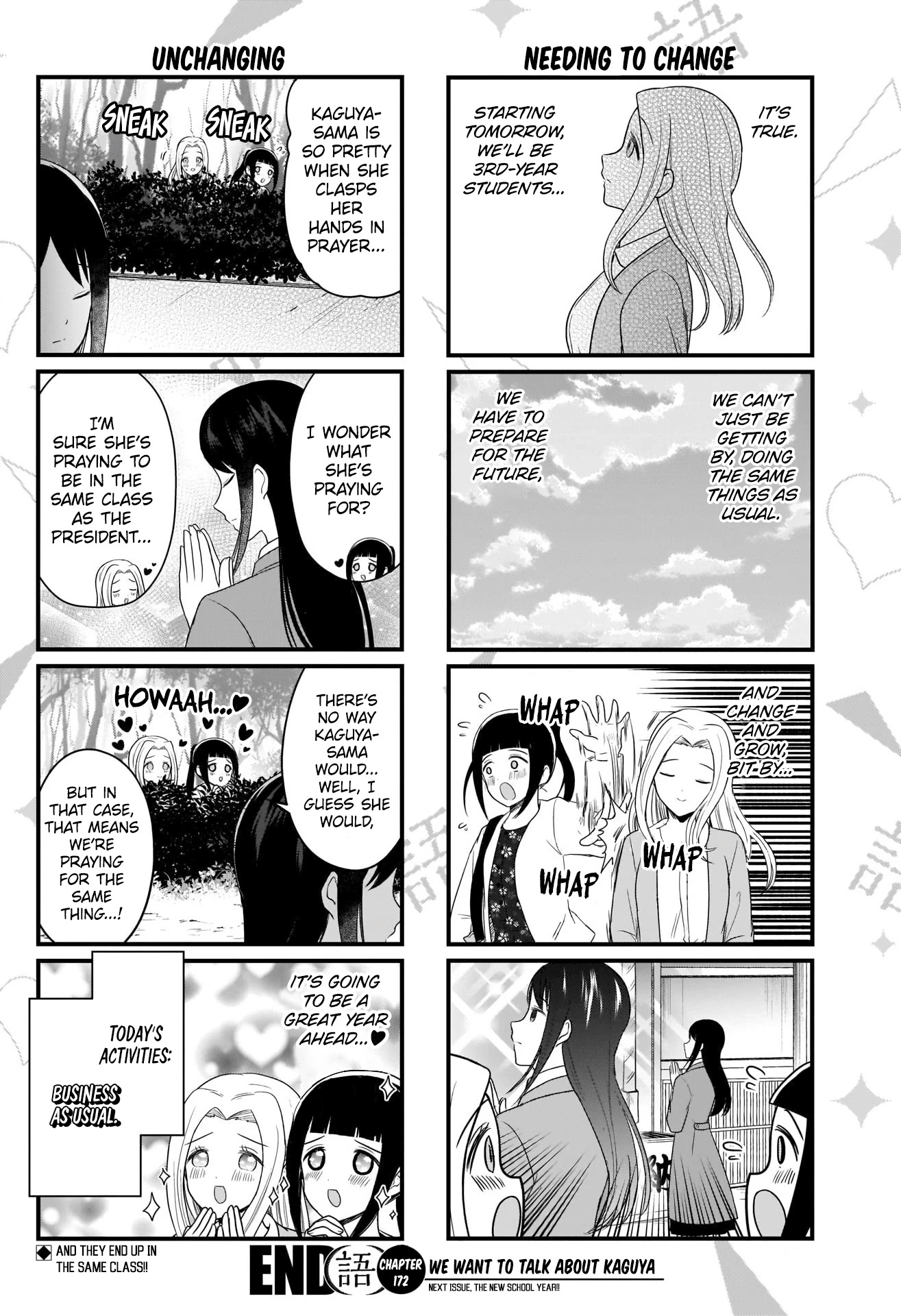 We Want to Talk About Kaguya Chapter 172 page 5 - Chapter 172: We Want to Talk Before the New Semester